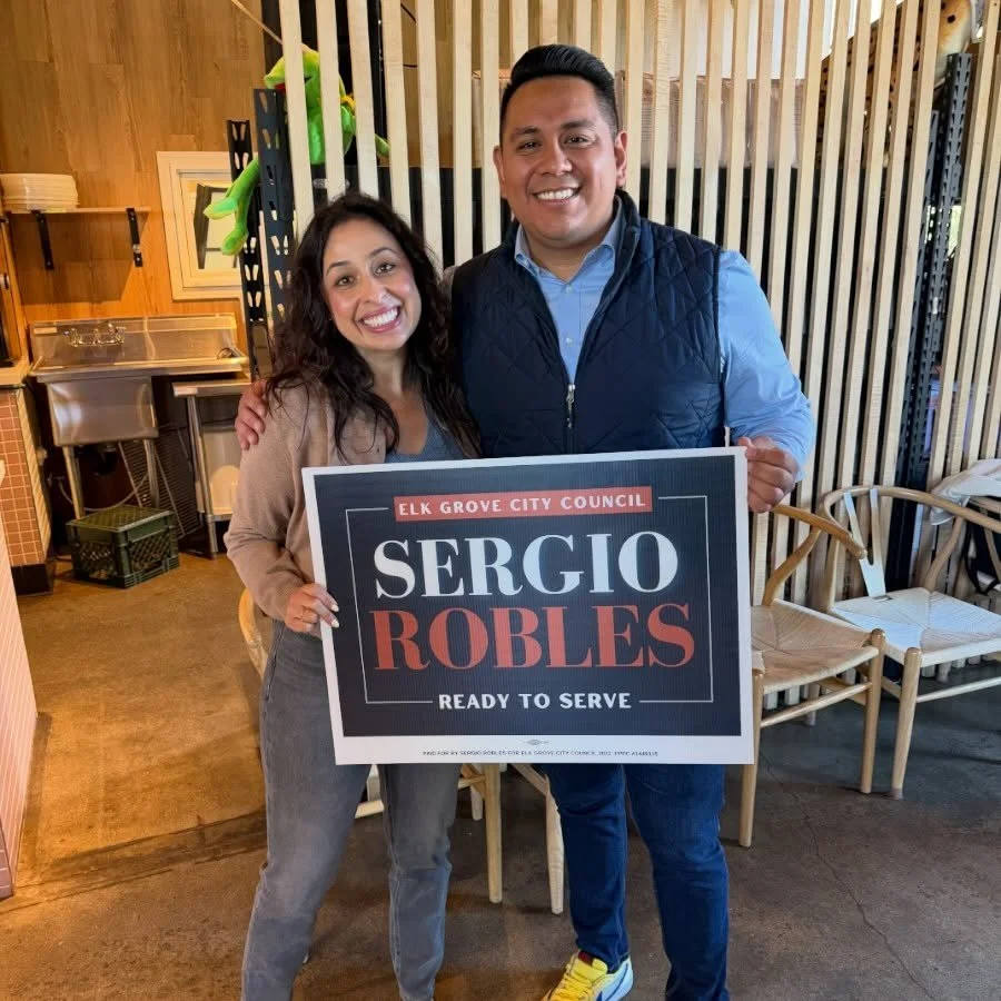 Happy to support my friend Sergio Robles for re-election to Elk Grove City Council! He wears many hats as a Councilmember, active member of the California Army National Guard, T&igrave;o, and someone who is always trying to draw consensus from people