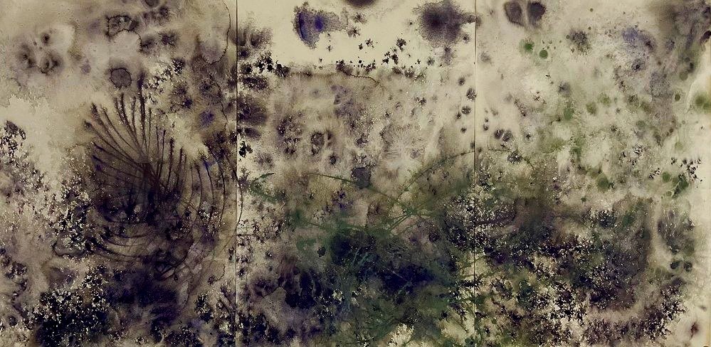 Violet Fountain 40" x 78"