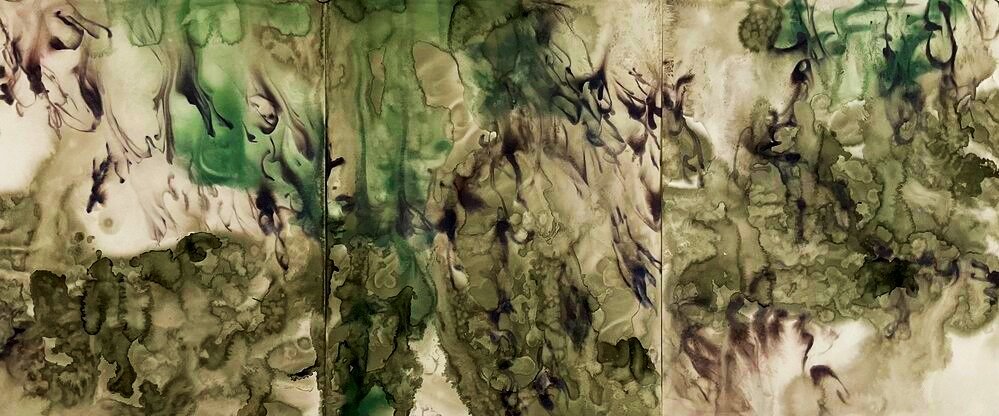 Jade Descending 30" x 69"