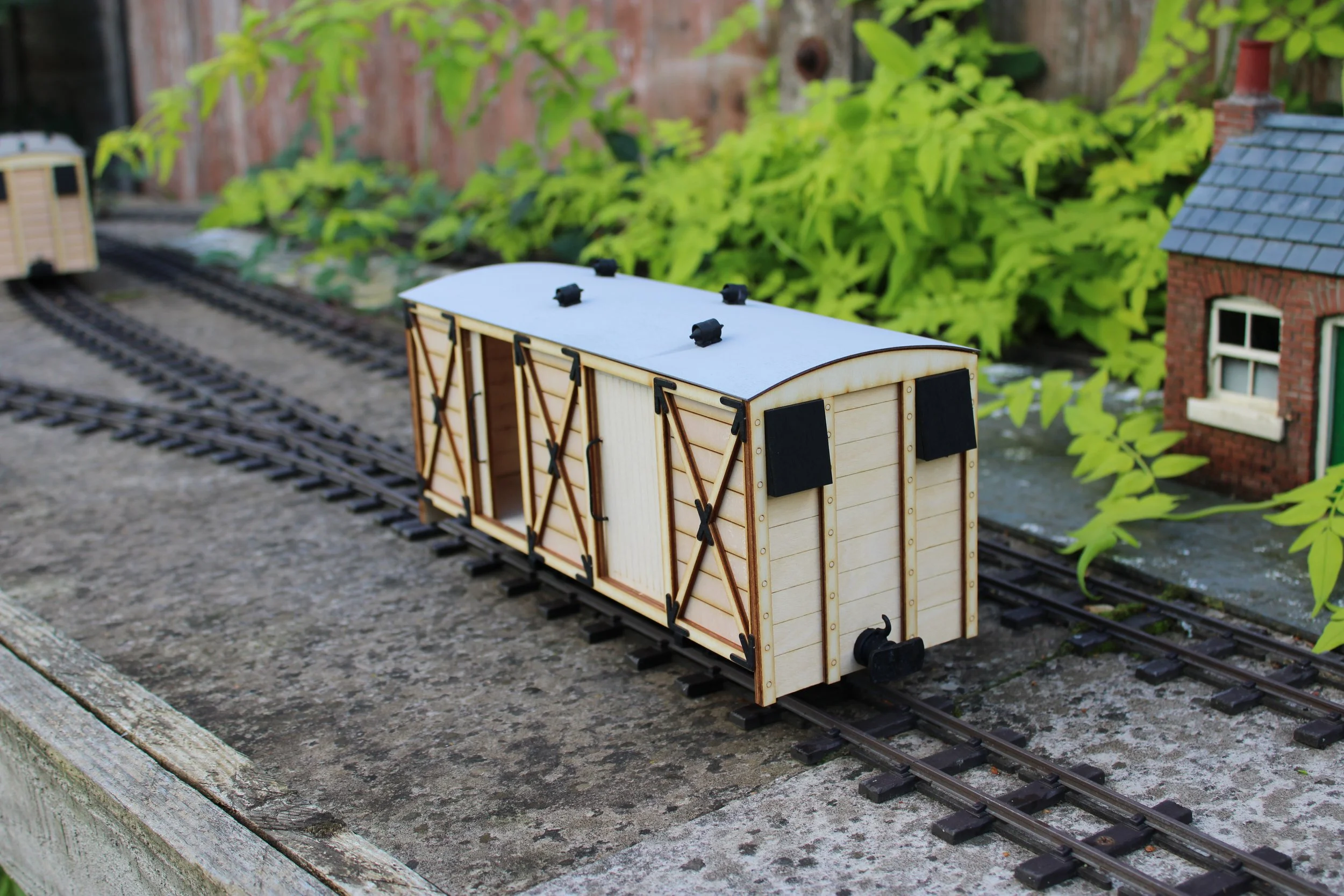 Double Box Van, SM32 & GScale for garden railways