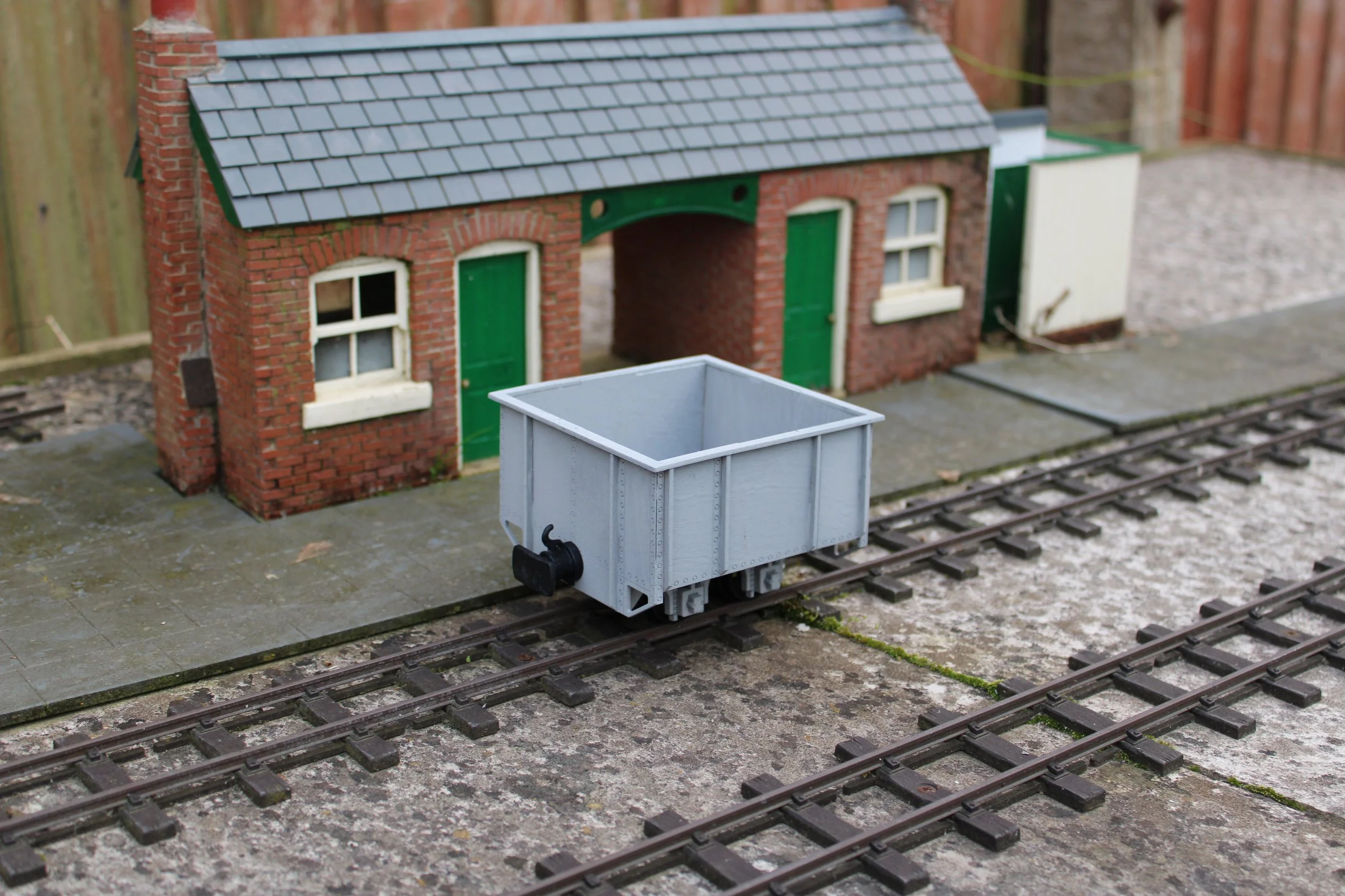 Stubby Open Steel wagon for garden railways, 32 mm & 45 mm Gauge