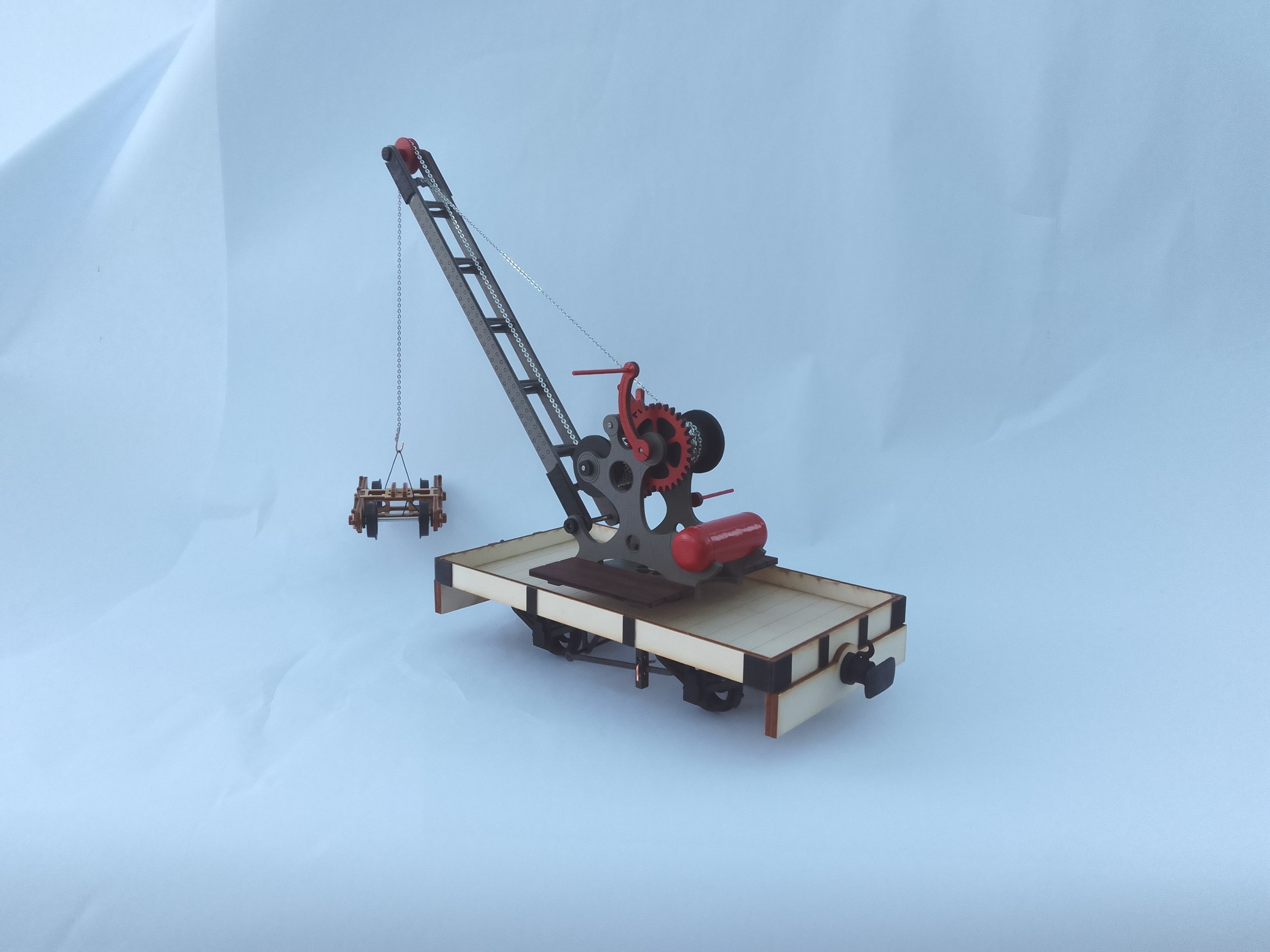 7/8 ths Scale Edwardian Hand Crane for Garden Railways, 32 mm and 45 mm