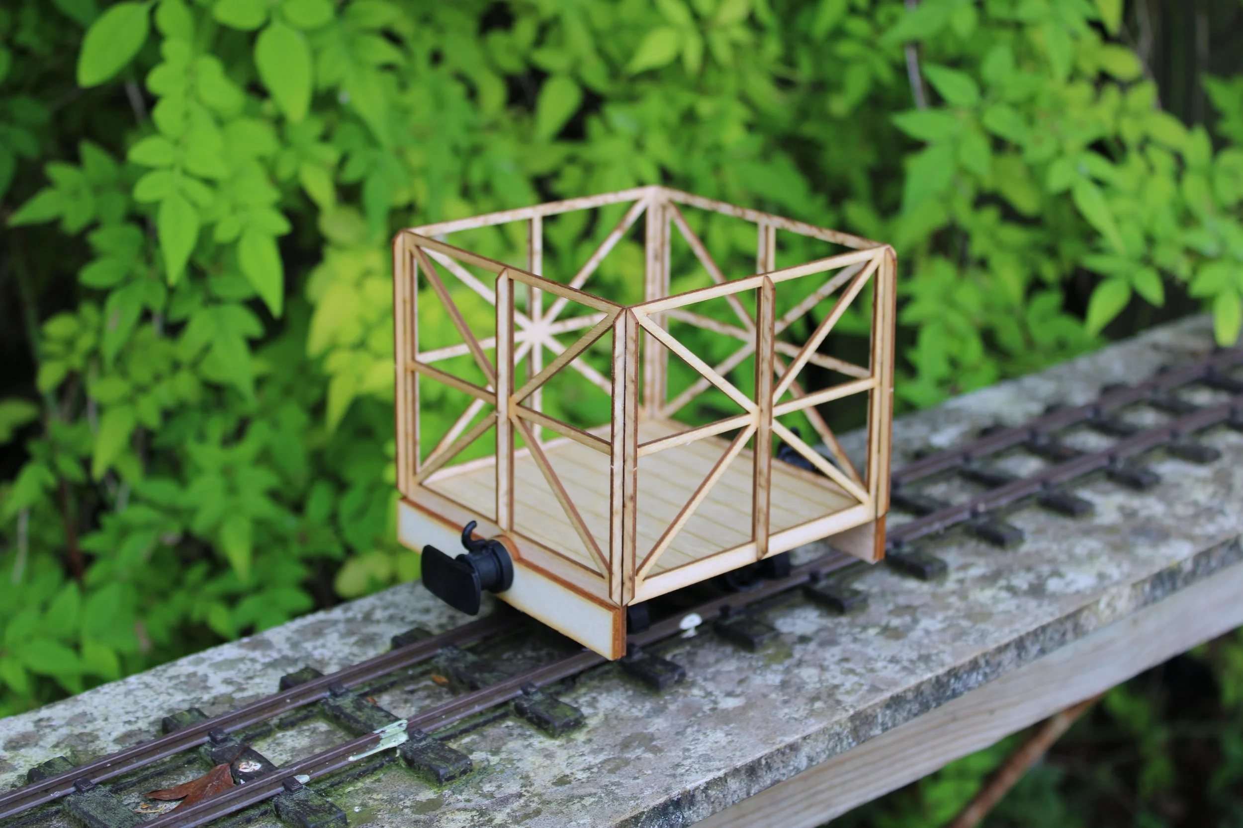 Stubby / Short Sugar Cane - Frame Wagon for Garden Railways, 32 mm & 45 mm