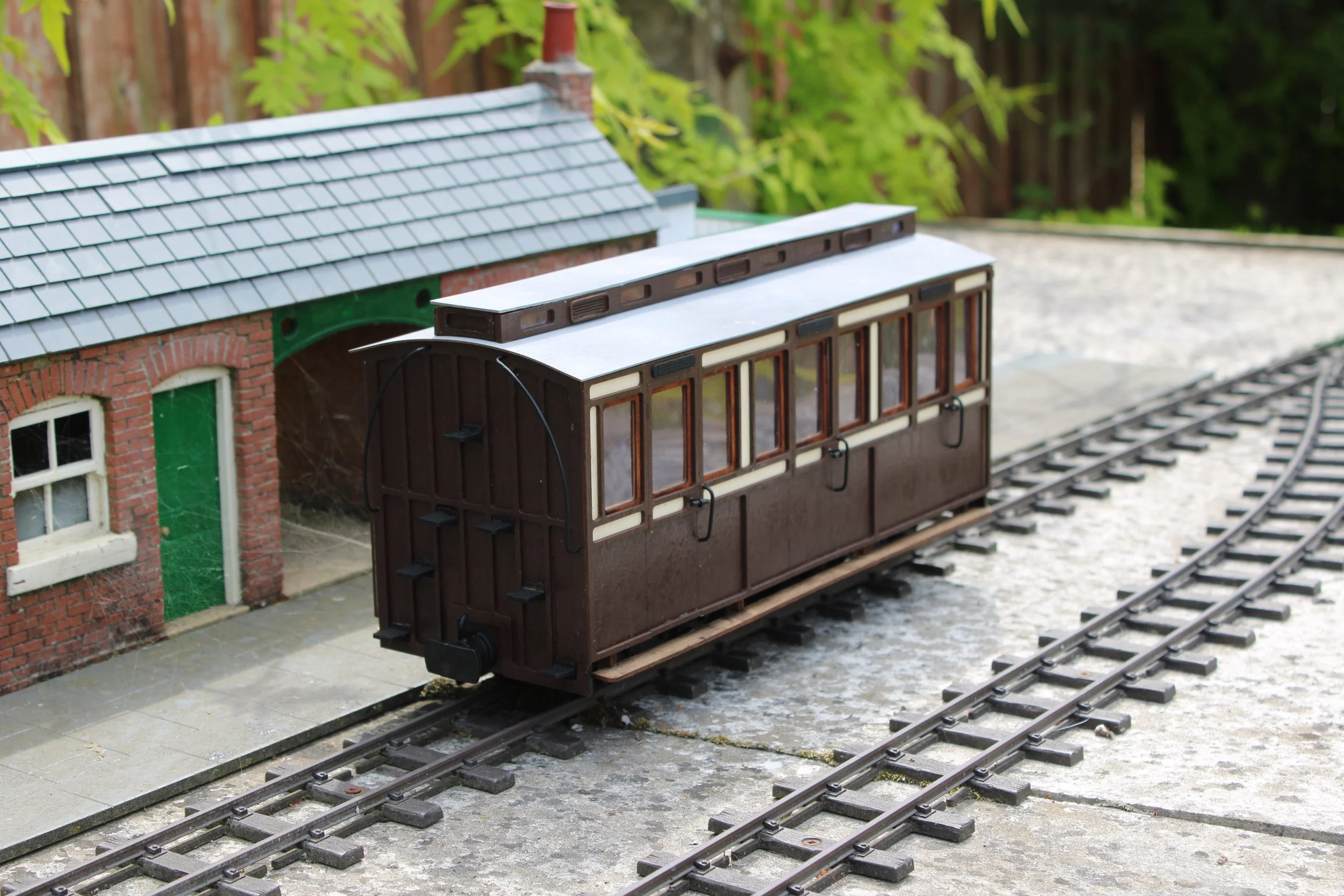 3 Compartment Clerestory Alpine carriage for garden railways, SM32 and 45mm