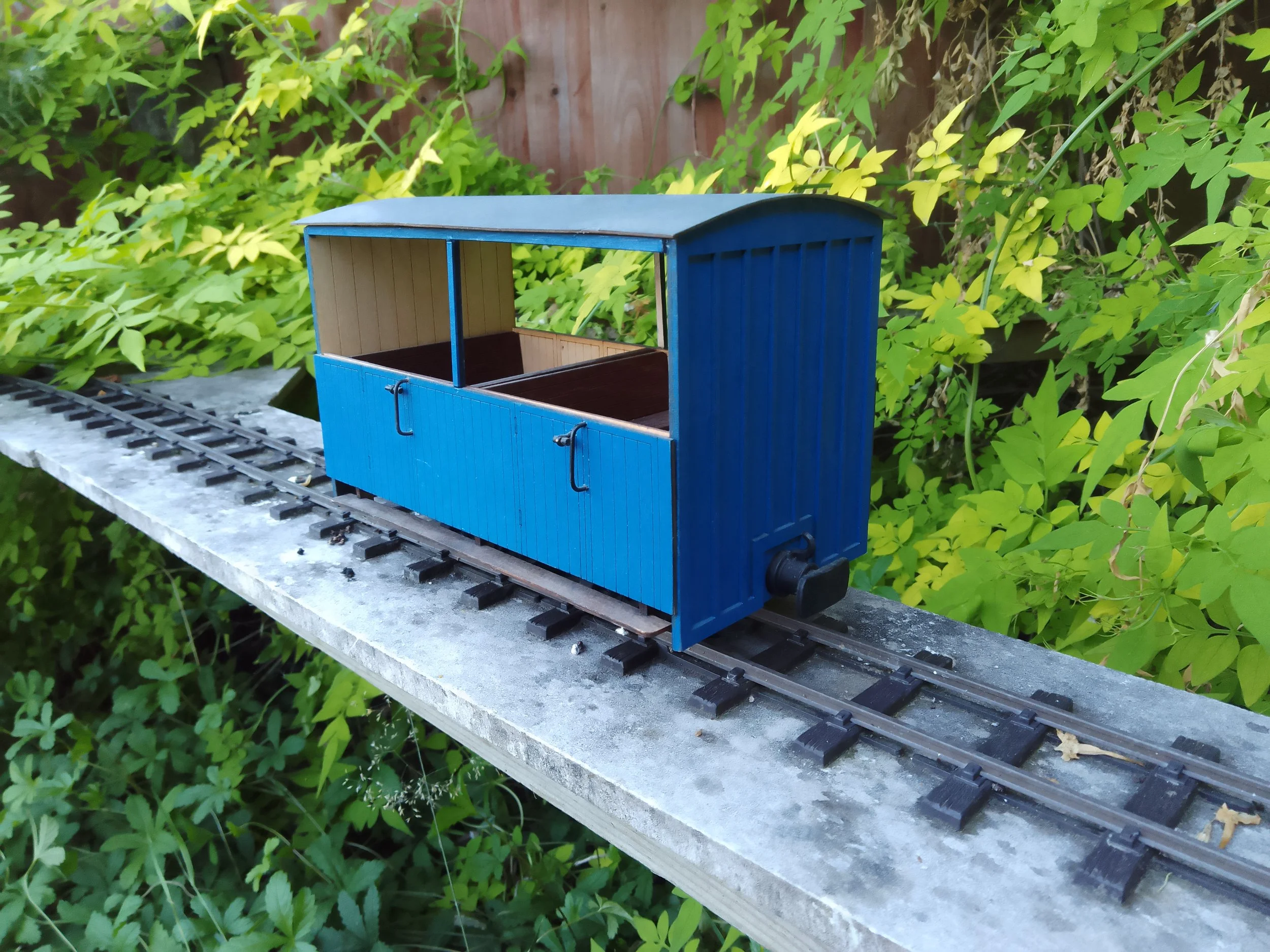 2 Compartment Covered Carriage for Garden Railways, SM32 & GScale