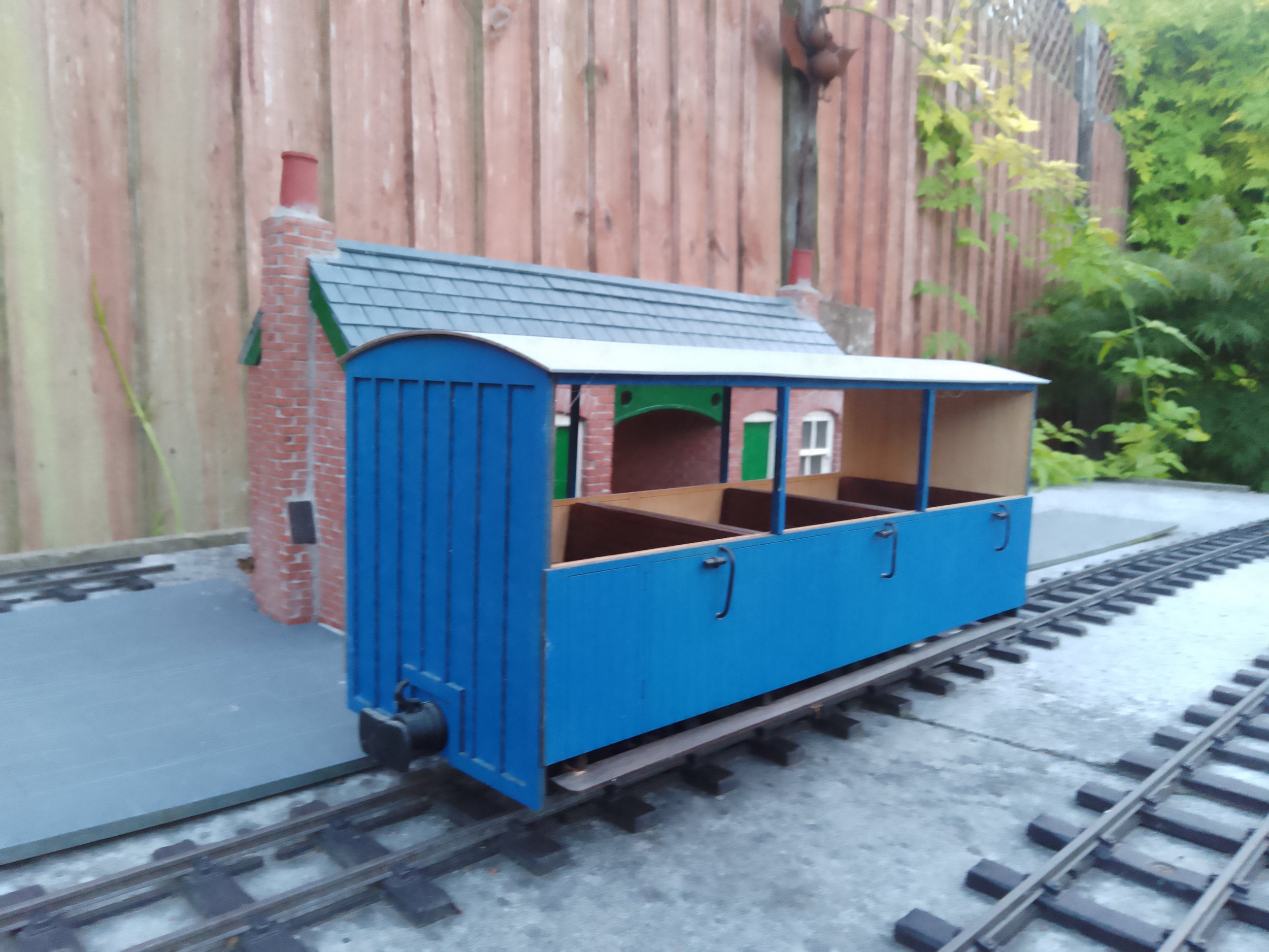 3 Compartment Covered Carriage for garden railways, SM32 & GScale