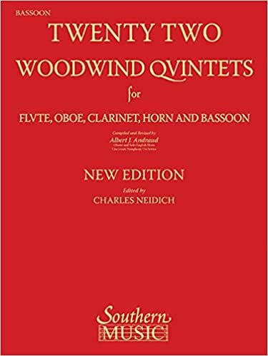 22 Woodwind Quintets - Bassoon Part