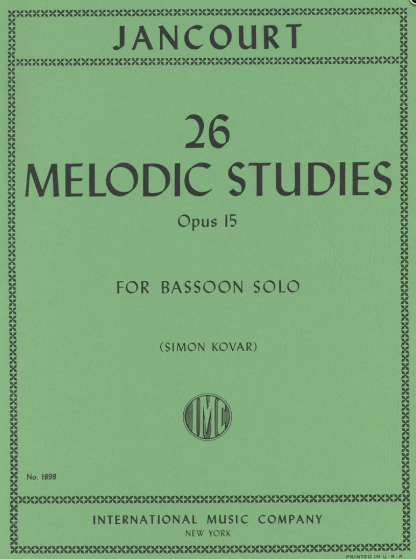 Jancourt 26 Melodic Studies