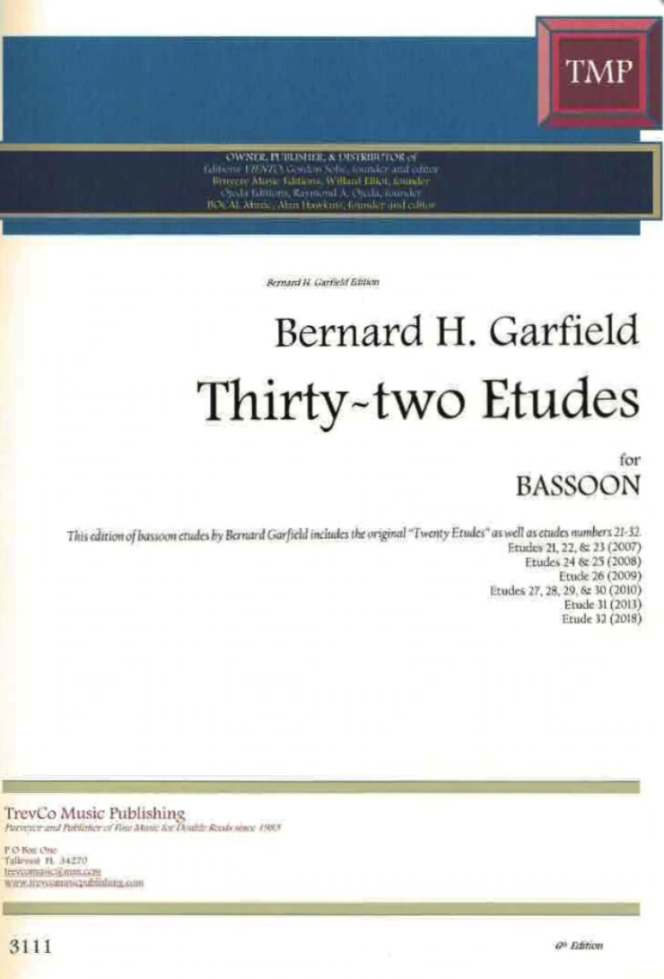 Garfield 32 Etudes for Bassoon