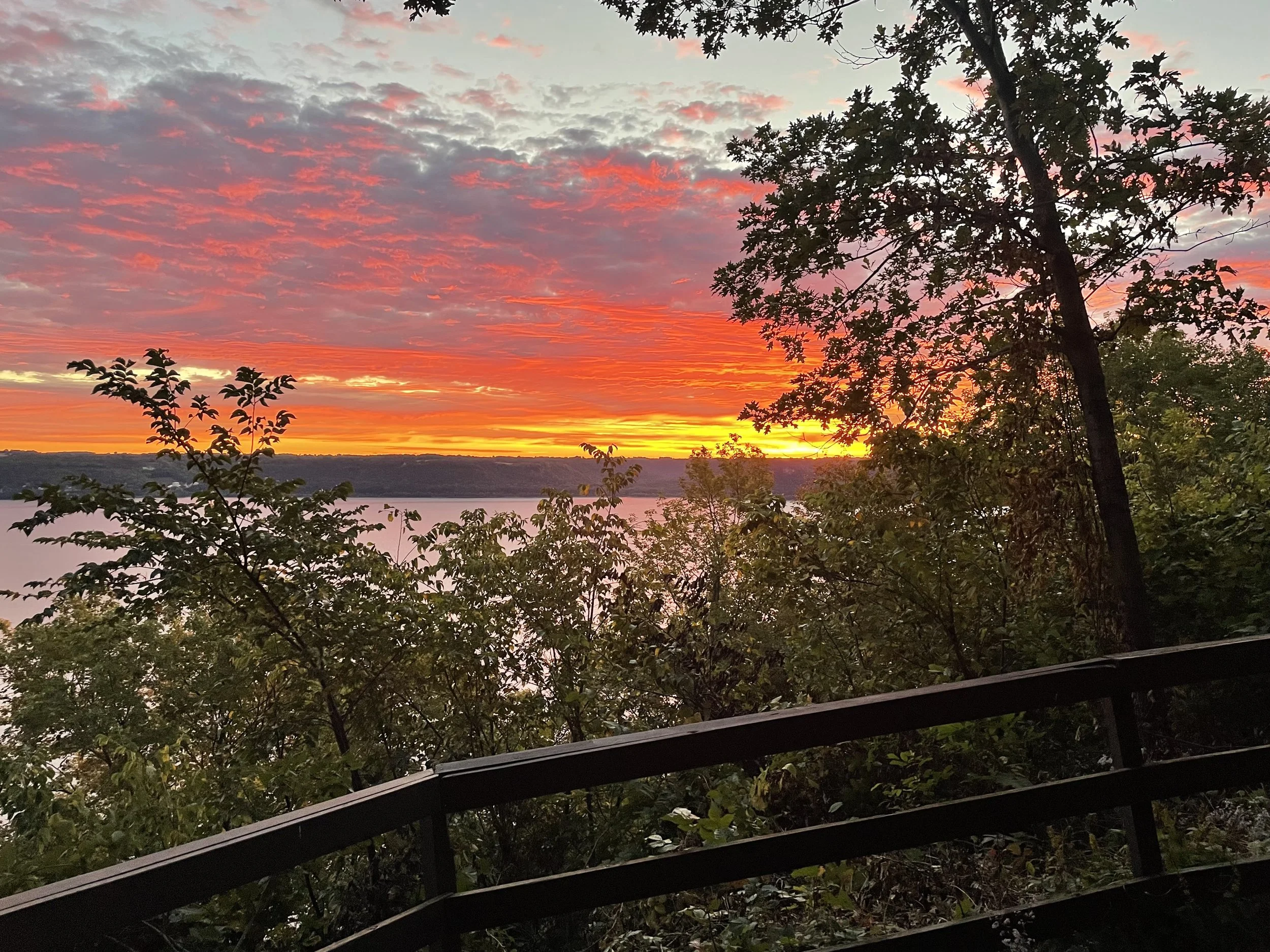 Sunrise over the Mississippi River