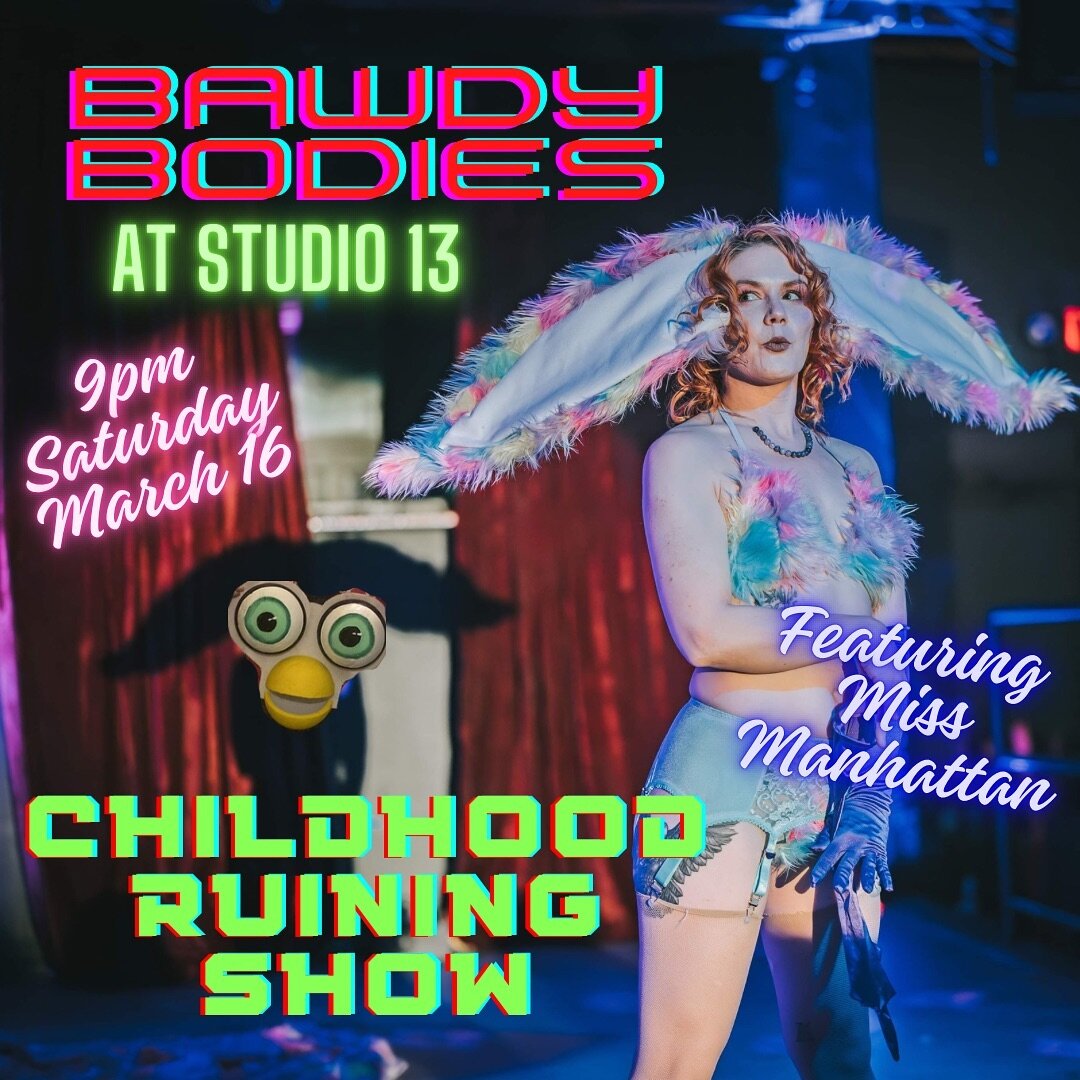 Join us on Saturday, March 16 at @studio13ic for our next Bawdy Bodies mini-show! Doors at 8PM, show at 9PM. No tickets required, just pay cover at the door of Studio 13 and enjoy local queer entertainment all night long!

This month&rsquo;s theme pr