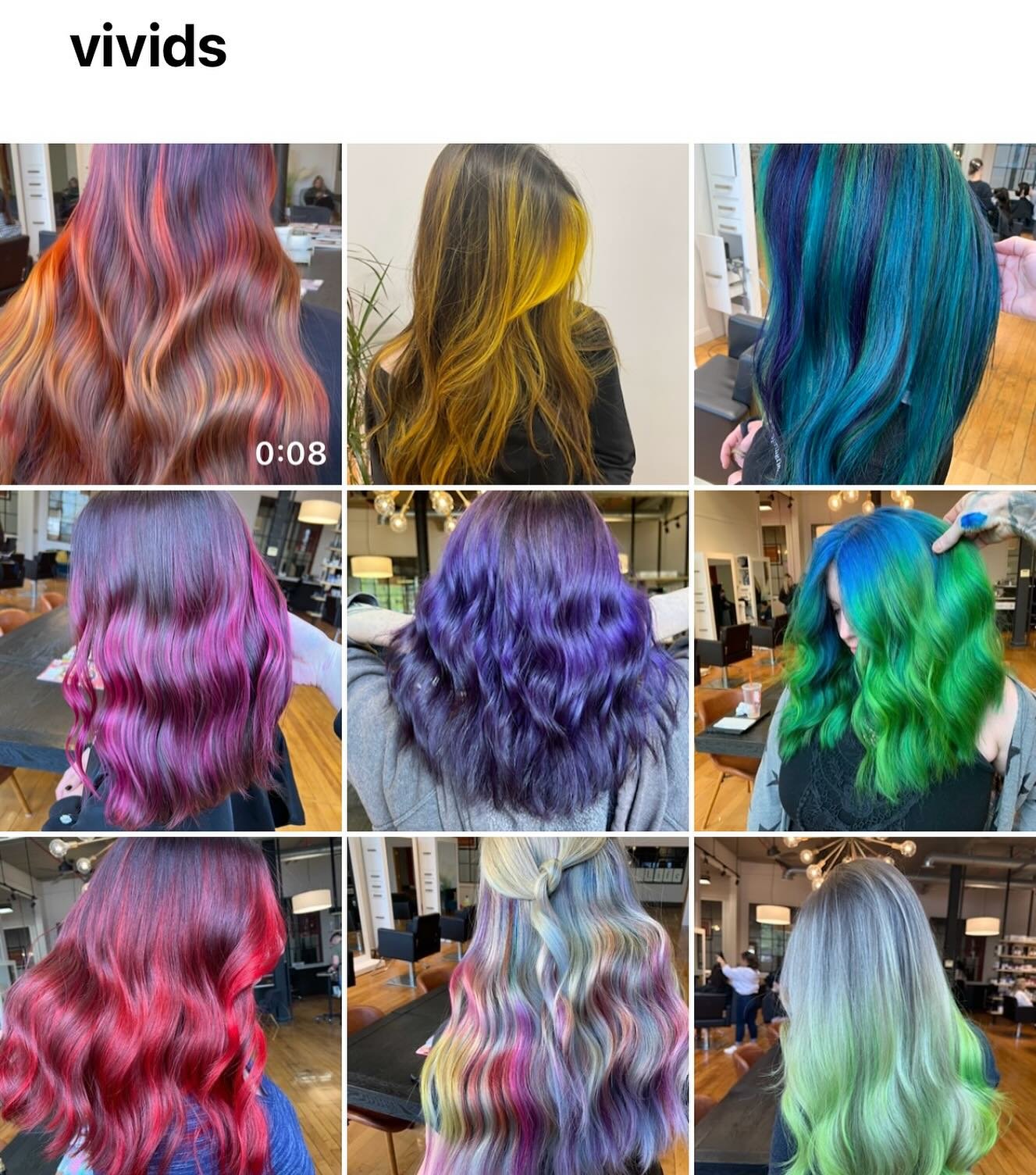 Vivids: so fun but so high maintenance!
Here are just a couple of tips for our color-loving clients:
💚Use professional color protecting shampoo, conditioner, and styling products (our fave: the Vitamino Color line from L&rsquo;Or&eacute;al Professio