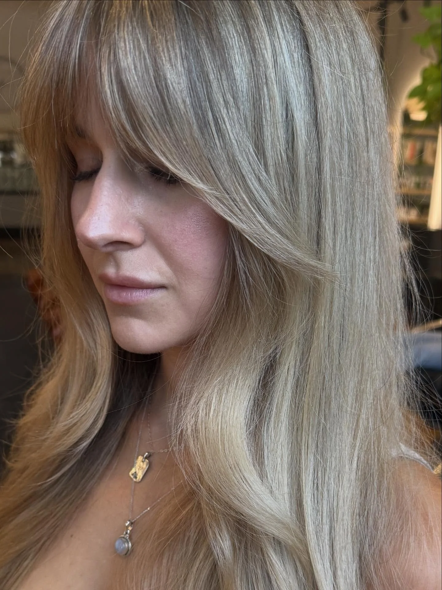 Blonde by Christ&eacute;l! Soft and blended; makes for a flawless grow out!✨🤍