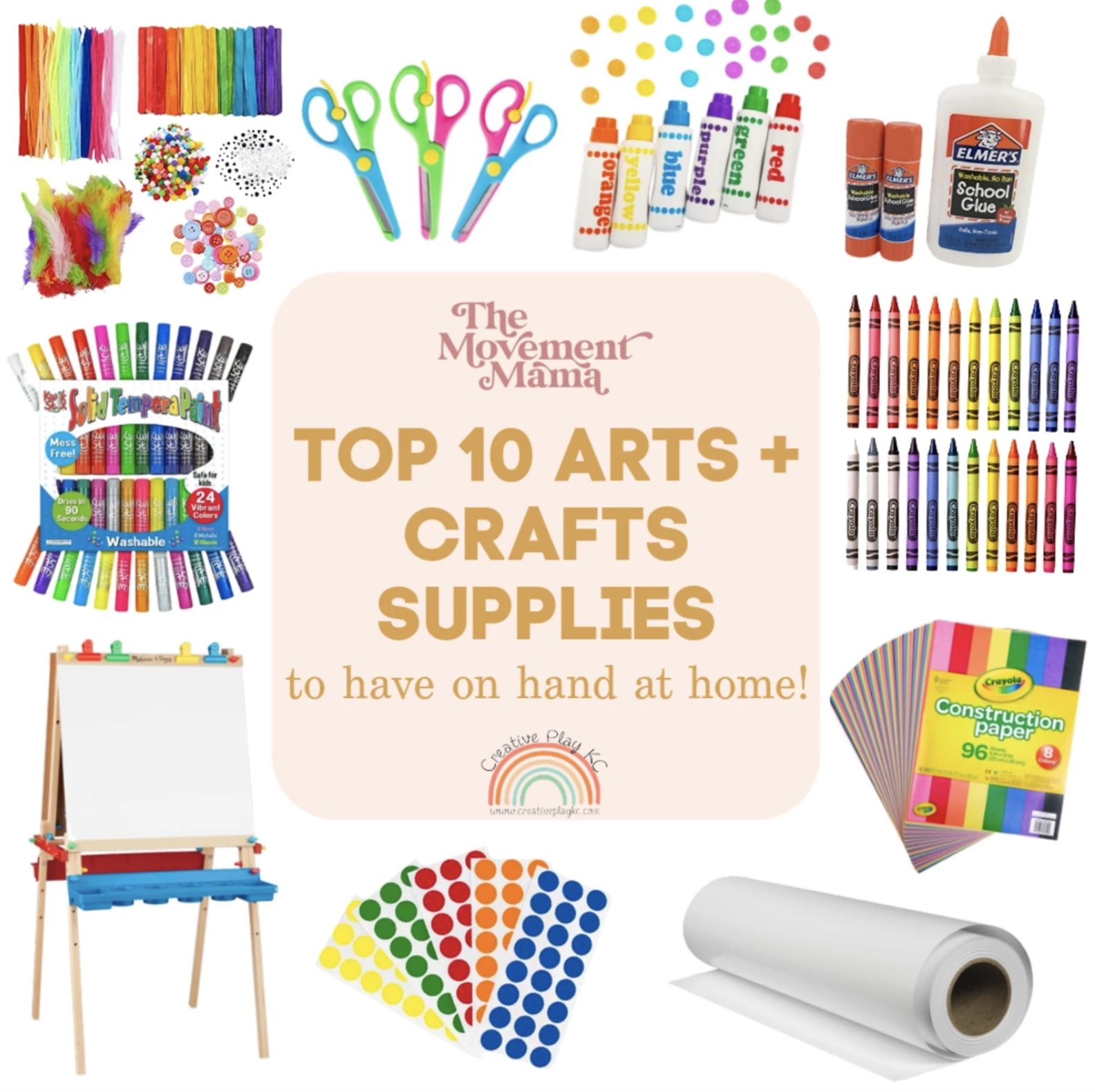 Top Ten Craft Supplies to Have on Hand The Movement Mama