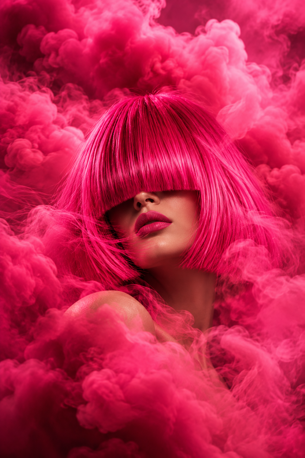 Magenta Smoke Fashion Portrait.png