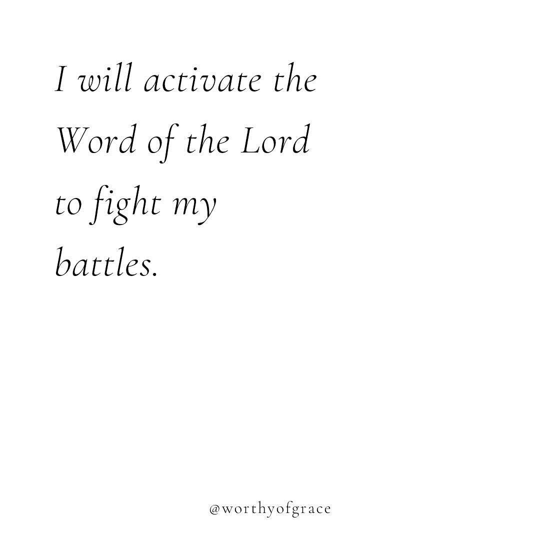 Not in my power but yours!

I refuse to keep living with the attitude that I can fight my battles by myself. I want to have the Lord right beside me, surrounding me with His heavenly armies protecting me and fighting on my behalf.

We&rsquo;ve all he