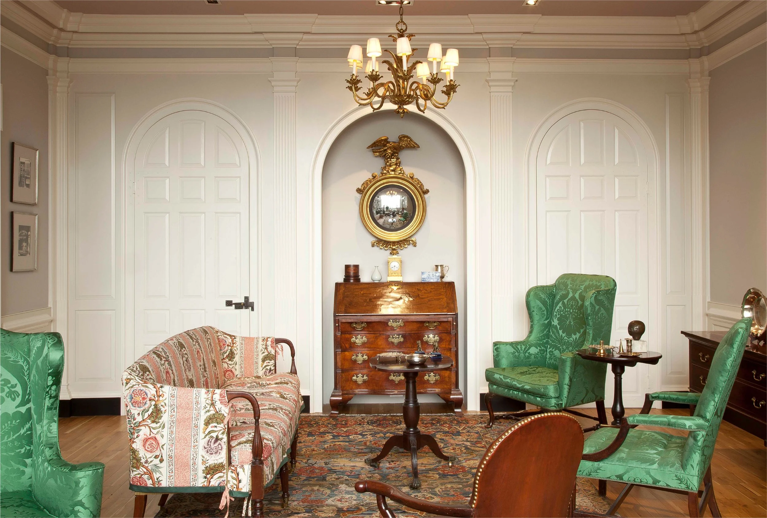 Architectural woodwork in this room by Ralph Harvard