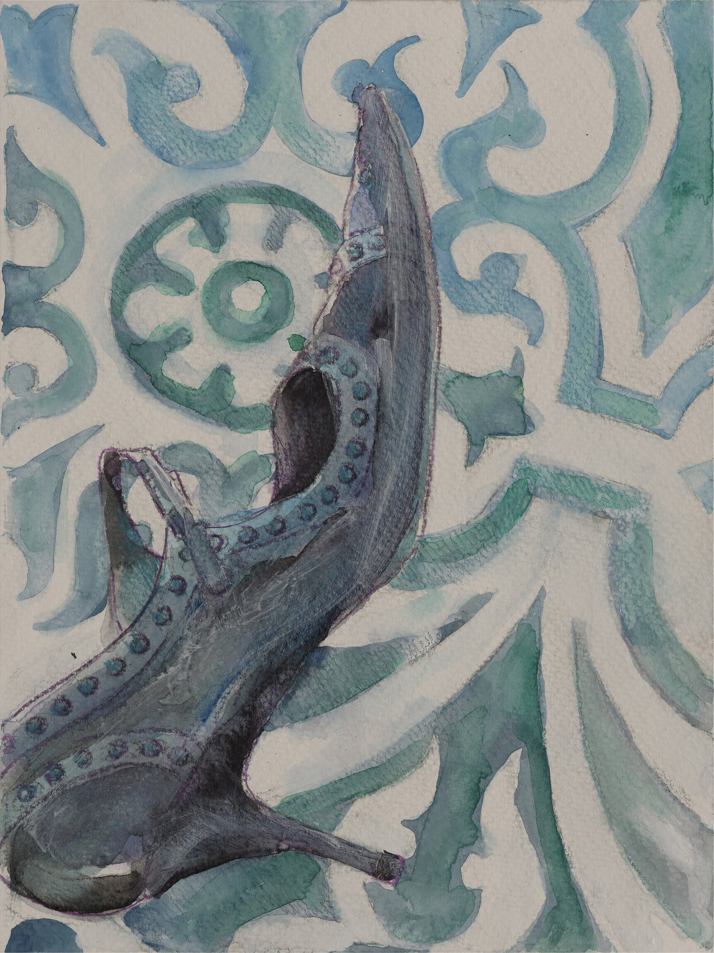 On The Tiles: 25 x 13cm. £125
