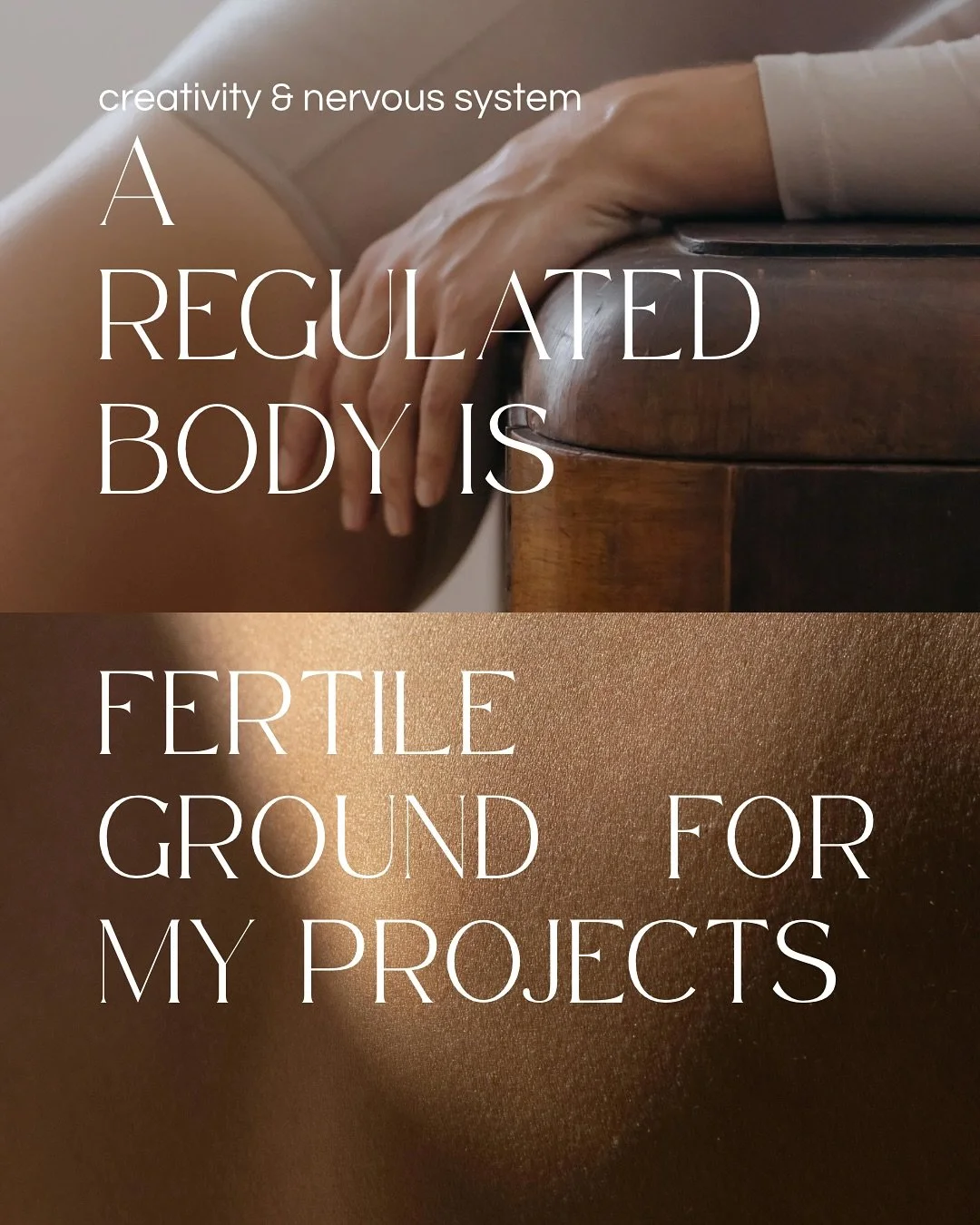 (Espa&ntilde;ol 👉🏽 y 👇🏽) When our body is regulated, everything shifts.

We breathe with more ease, our thoughts have more space, and what once felt heavy becomes lighter.

Regulation doesn&rsquo;t mean being calm all the time &mdash; it means ha