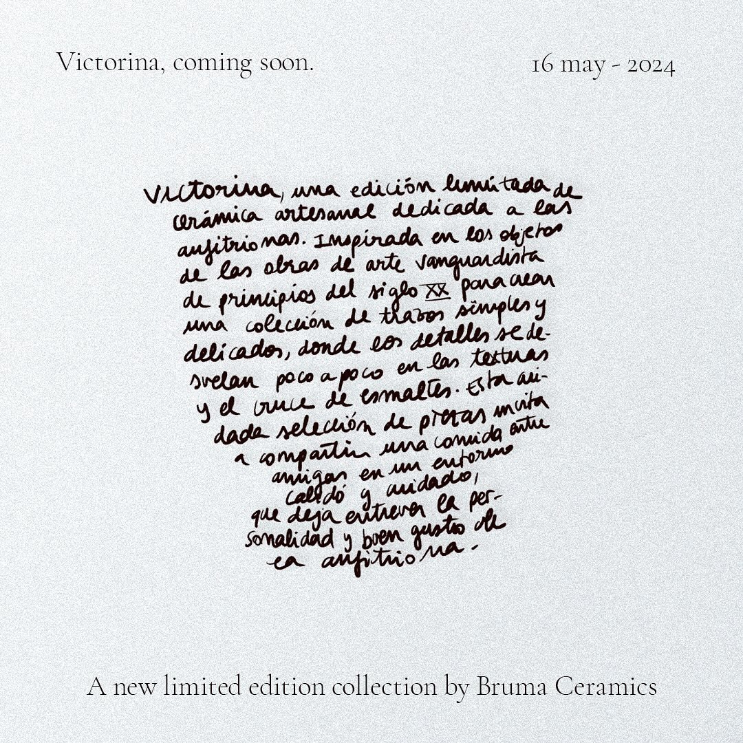 Victorina, coming soon.

⊹⊹⊹

#brumaceramics