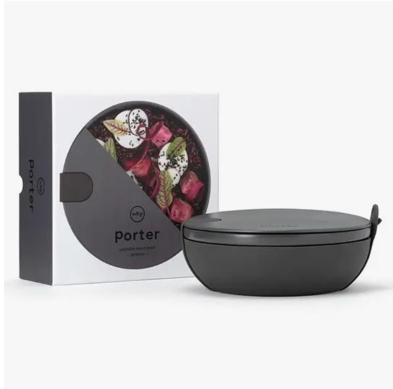 Porter Ceramic To-Go Takeaway Bowl - Charcoal — Terra Sol Shop
