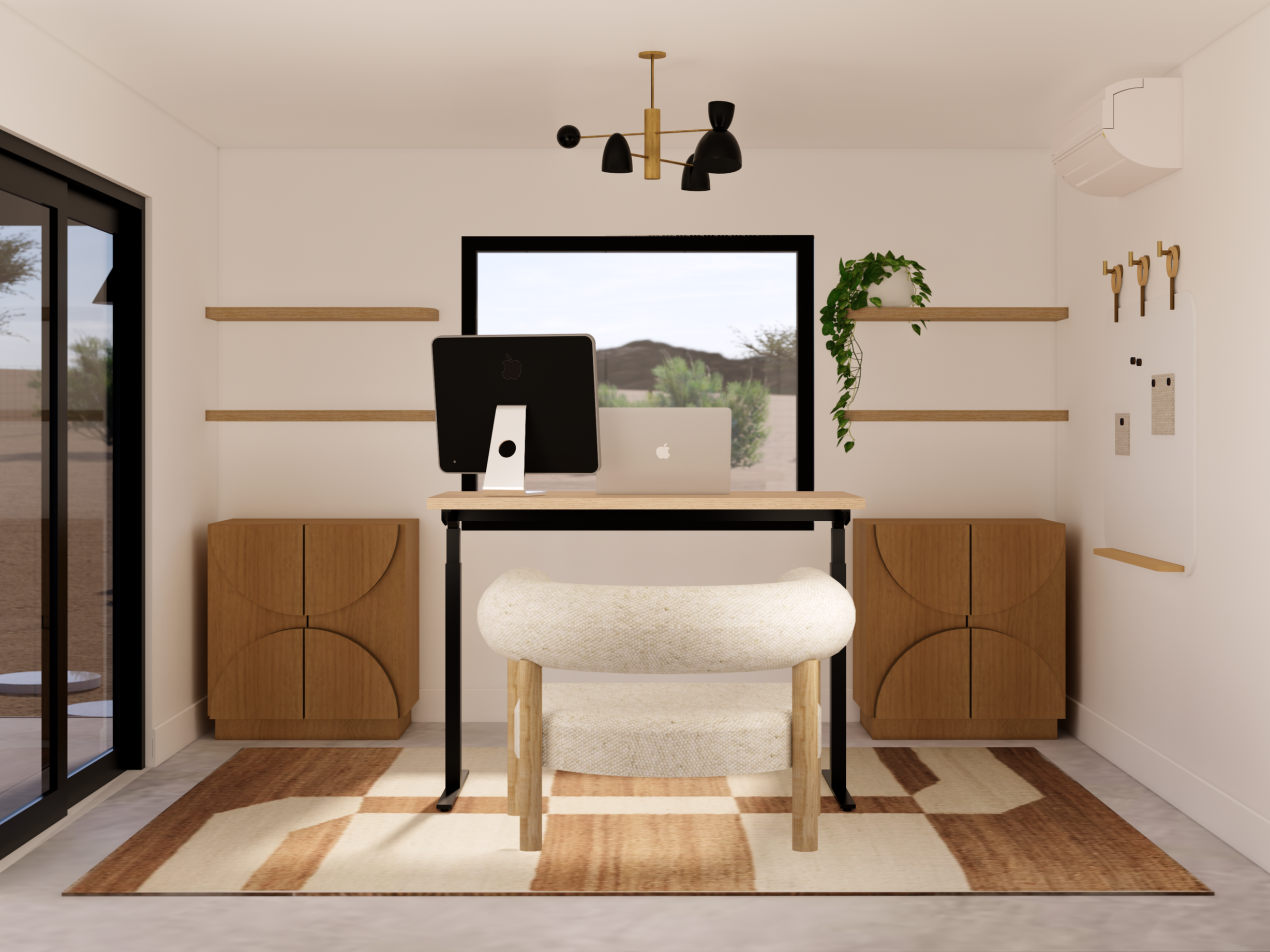 HOME OFFICE | Realistic Visualization | Design by Kristi Kautz
