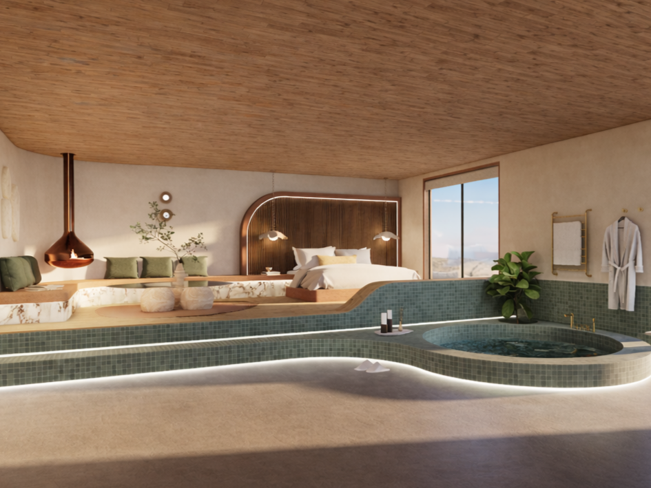 BOUTIQUE HOTEL SUITE CONCEPT | Realistic Visualization | Design by Mojave Lu