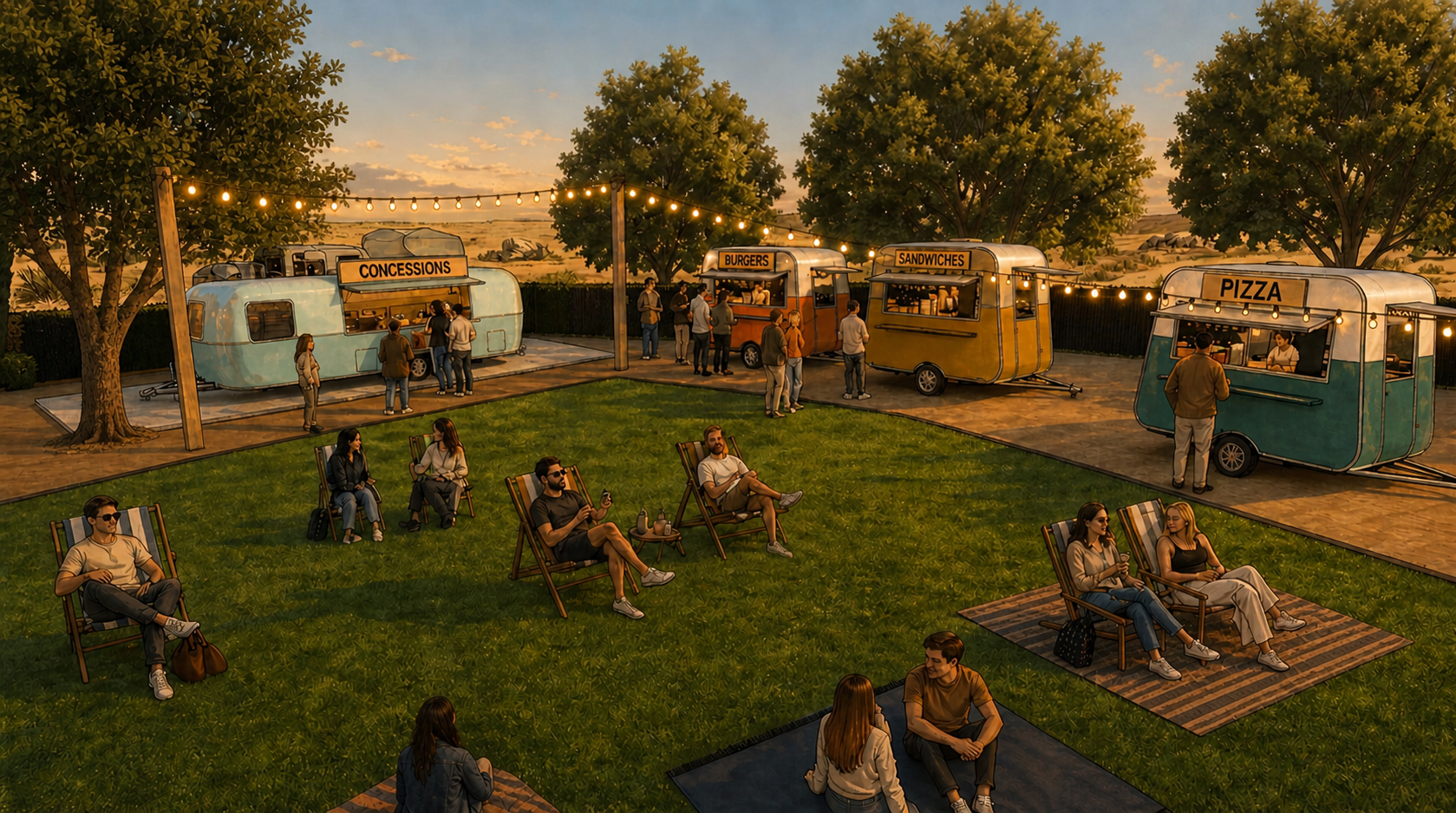MOVIE NIGHTS at THE ANNEX | Landers, CA | Stylized Visualization | Community Event Series Concept