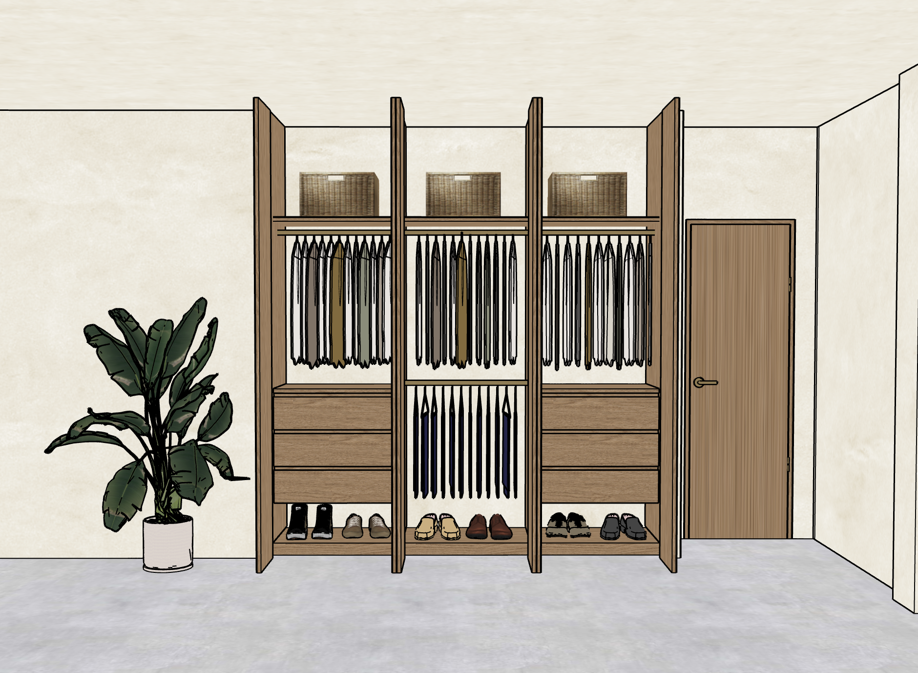 Drown Closet Open.png