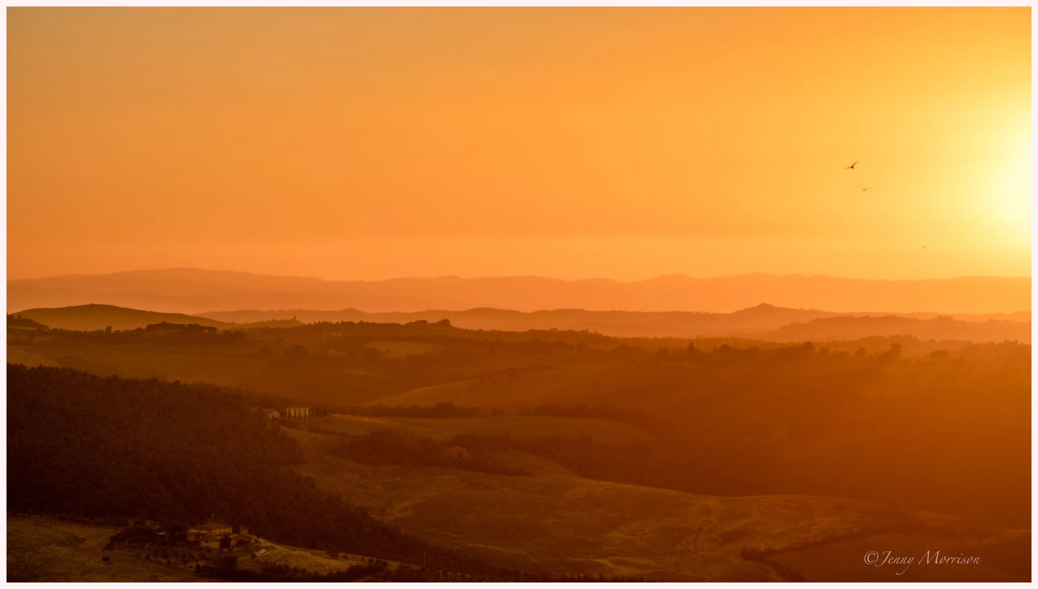 Sunset at Montepulciano
