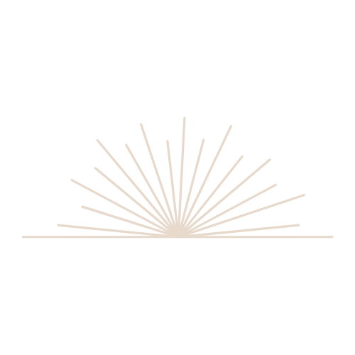 Sunburst graphic with rays emanating from a central point against a black background.