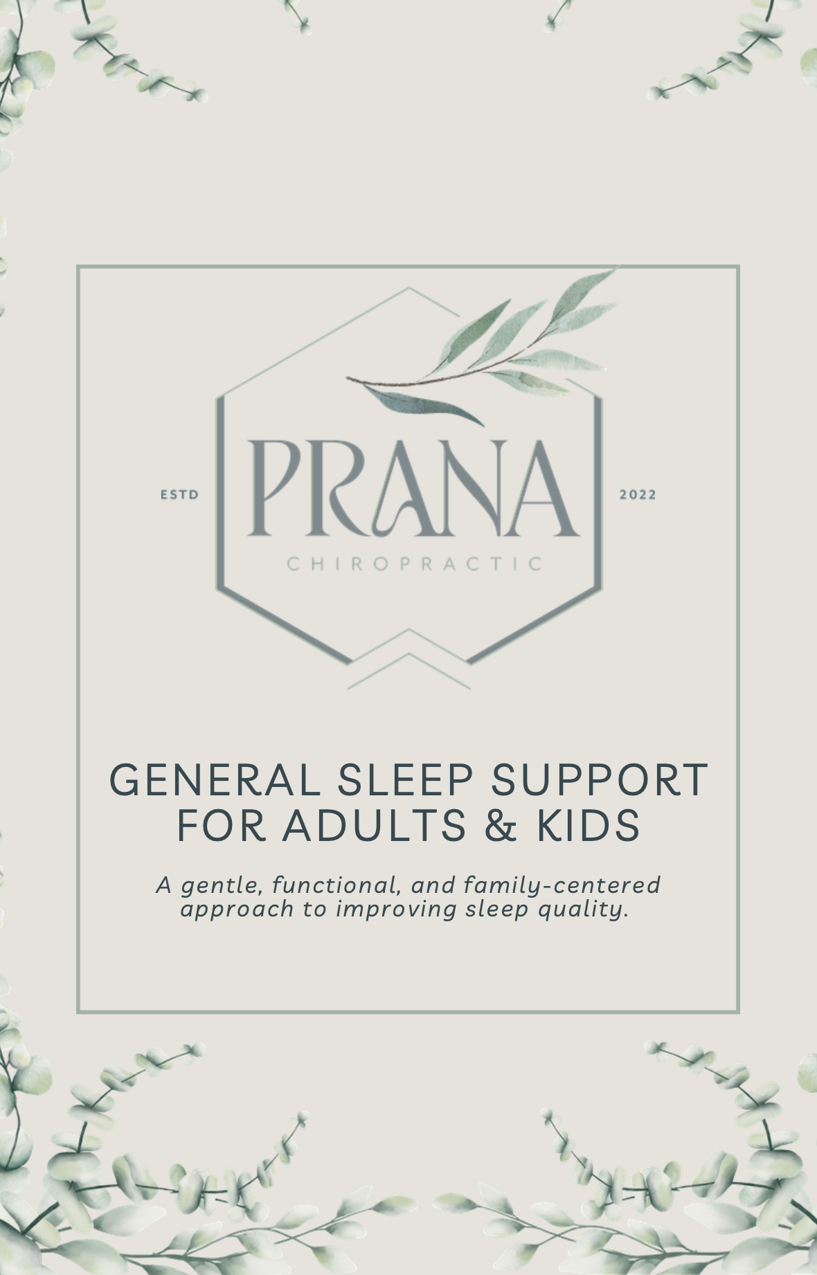 General Sleep Support for Adults & Kids