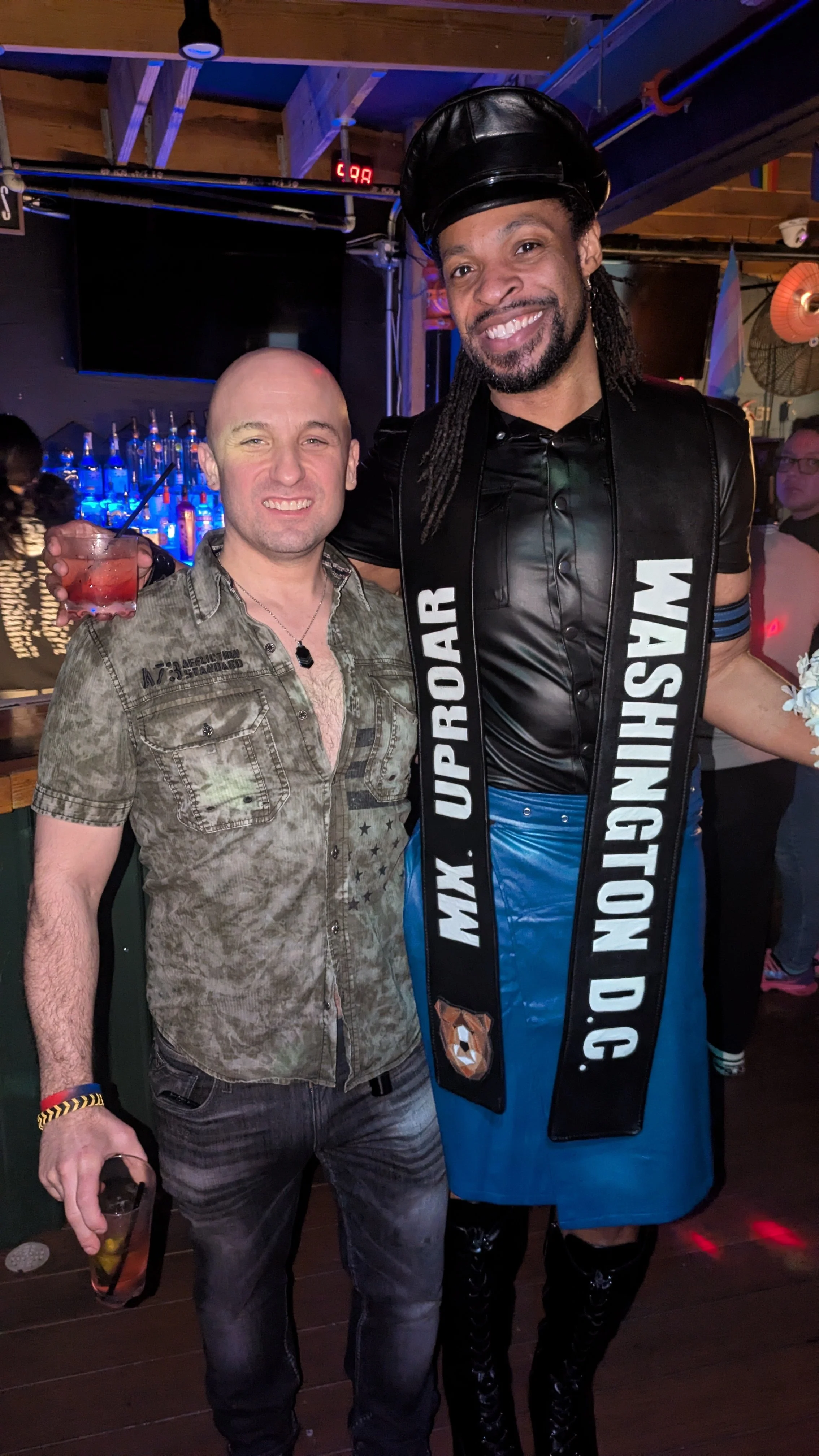 March 2025. Tom T. celebrating Deshawn C.'s win.