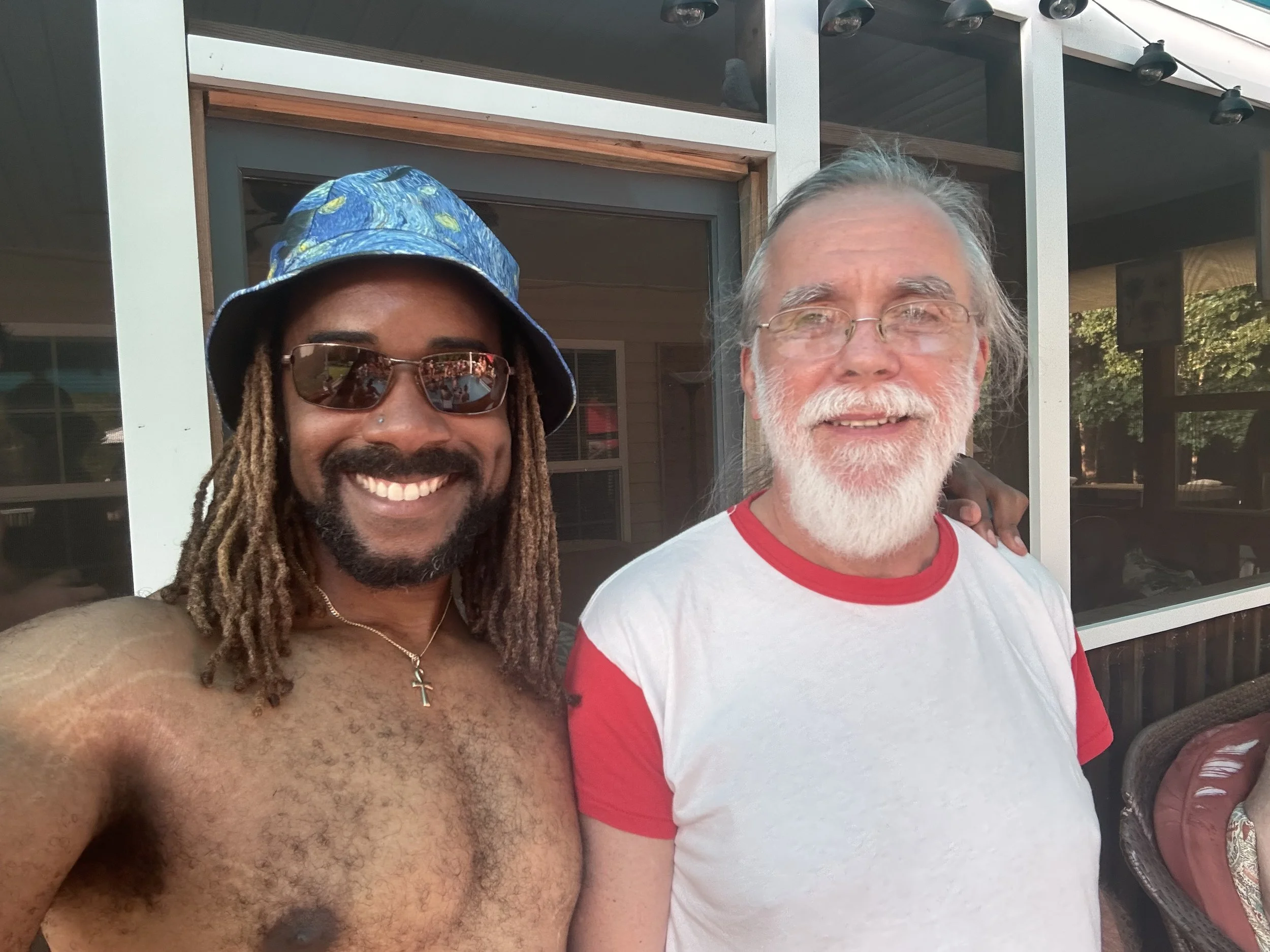 July 2024. Fredericksburg pool party with Elliott J. and David S.