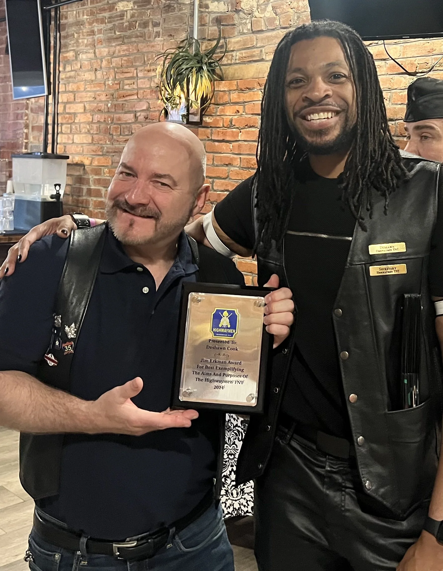 May 2025. Deshawn C. receiving the Trash of the Year Award for 2025.