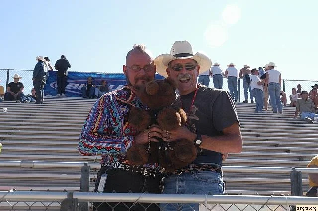 From Left to Right: Vlad, Angus, and Eric  Stampede 2002