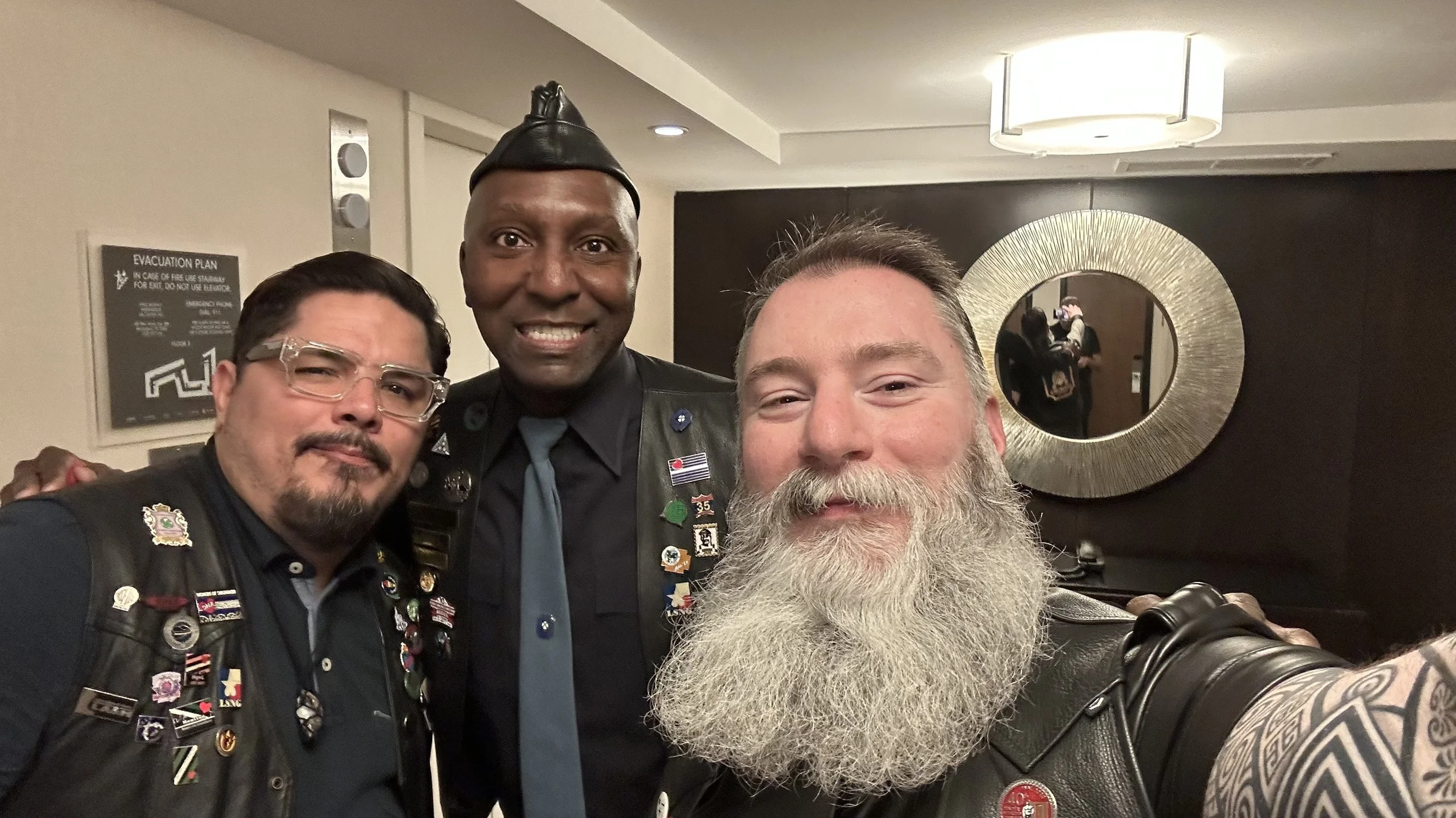January 2025. Mid-Atlantic Leather Weekend with Lola C., Tim M., and Nicholas S.