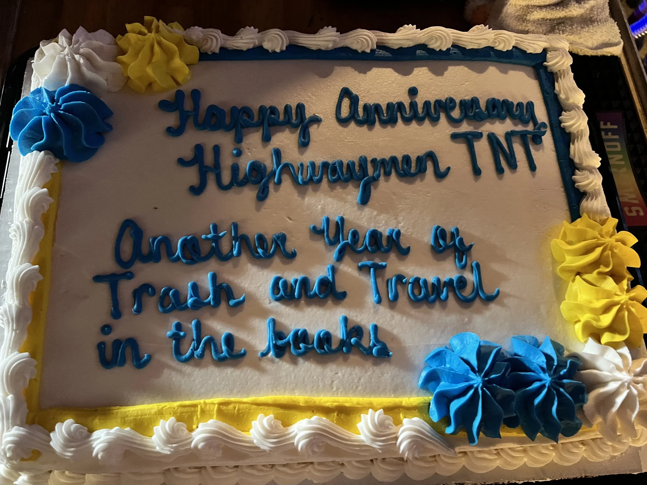 May 2025. Happy anniversary Highwaymen TNT! Caaaaaaaake.