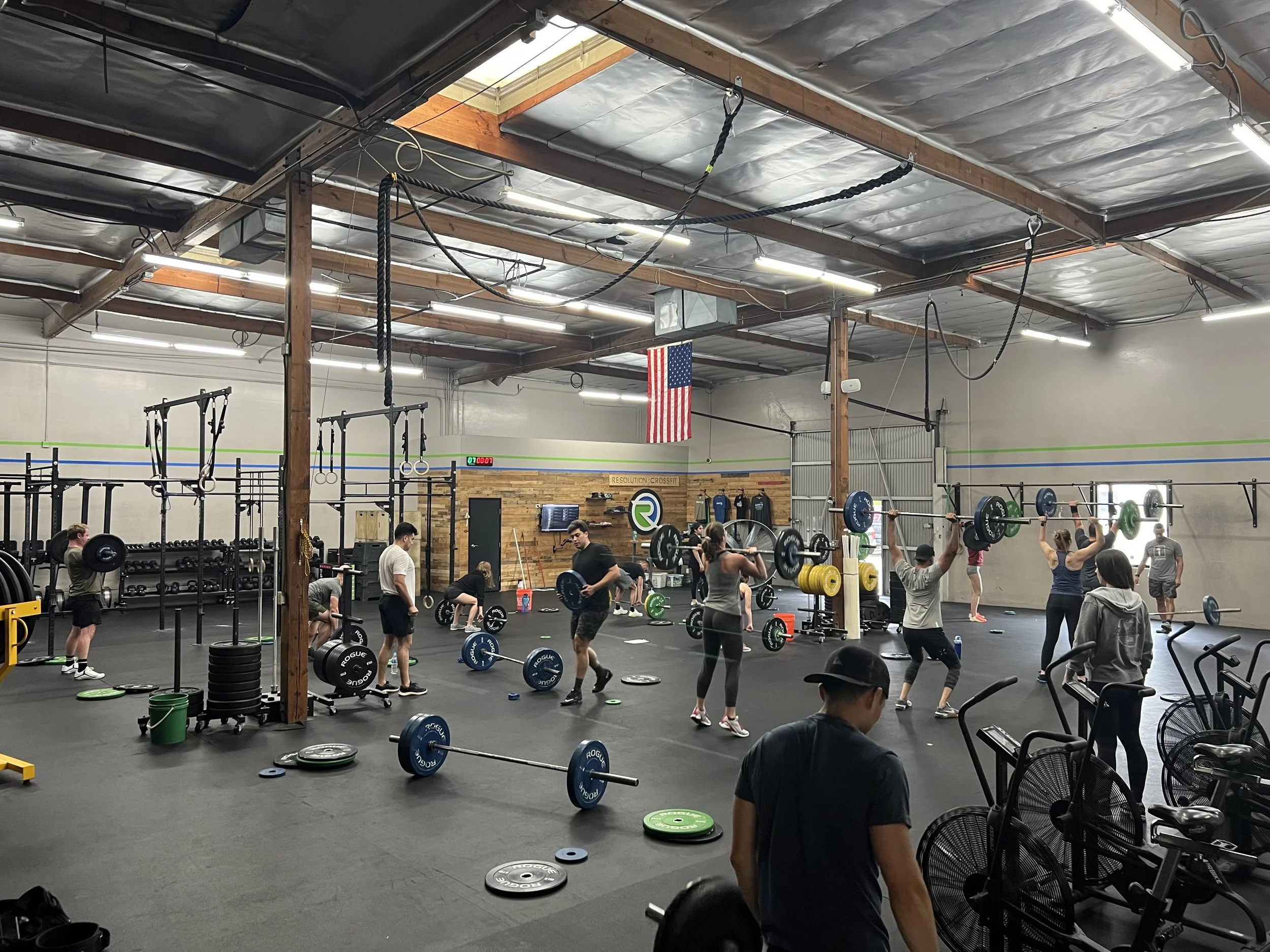 Resolution CrossFit gym floor at the Yorba Linda and Brea CrossFit community