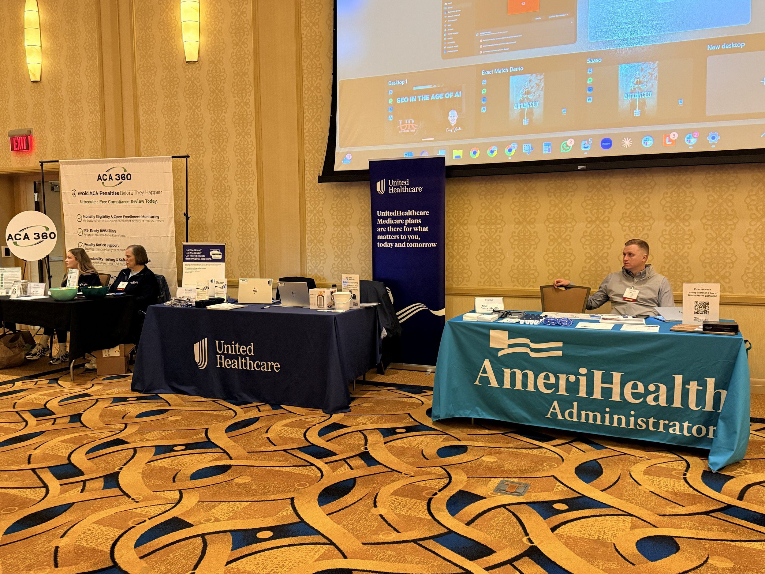 Sponsors ACA 360, United Healthcare, and AmeriHealth Administrators