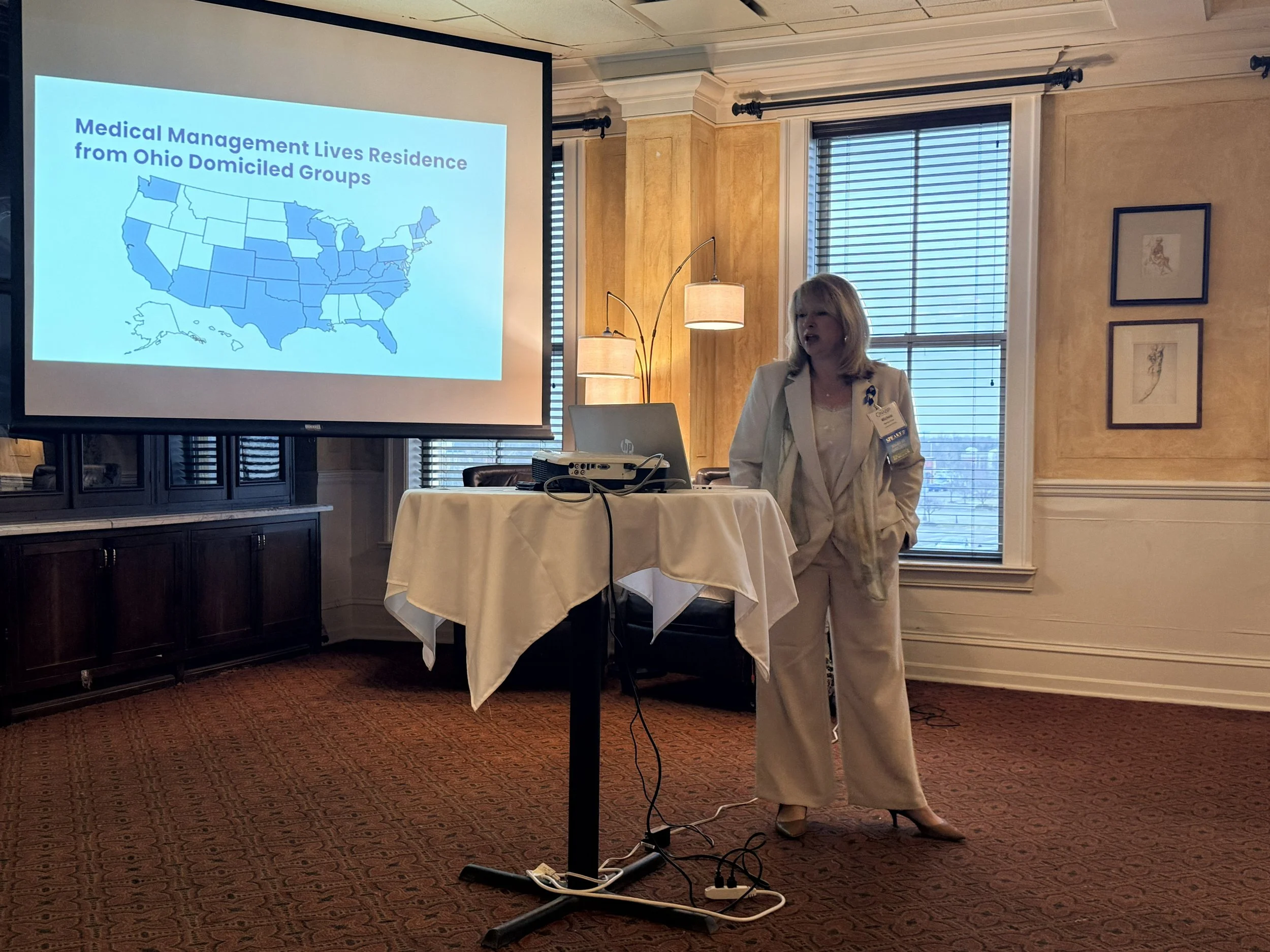 Presenter Michele Shirer with Quality Care Partners discusses "Reimagining Employer Health Benefits: Funding Strategies, Medical Management Administration, and Employee Outcomes"