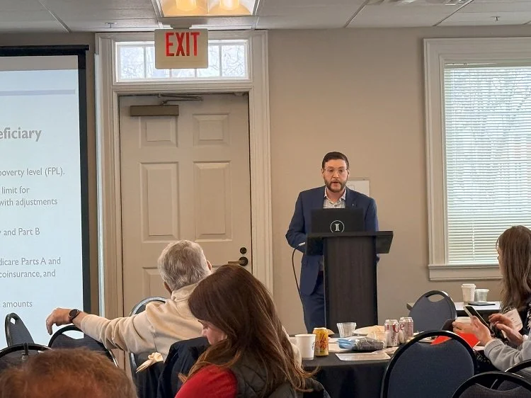 Presenter Matt Fry with Cornerstone Senior Marketing