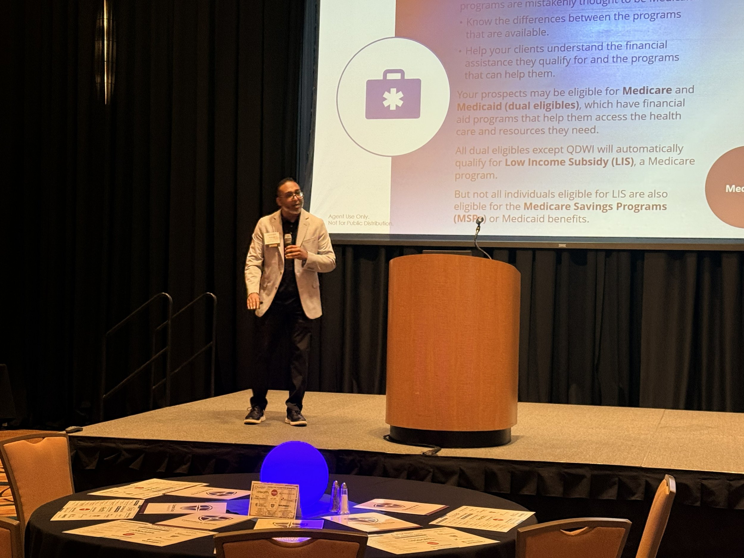 Presenter Anthony Budhar with Ritter Insurance Marketing discussed "Understanding Extra Help and DSNP with Next Generation MyCare OH"