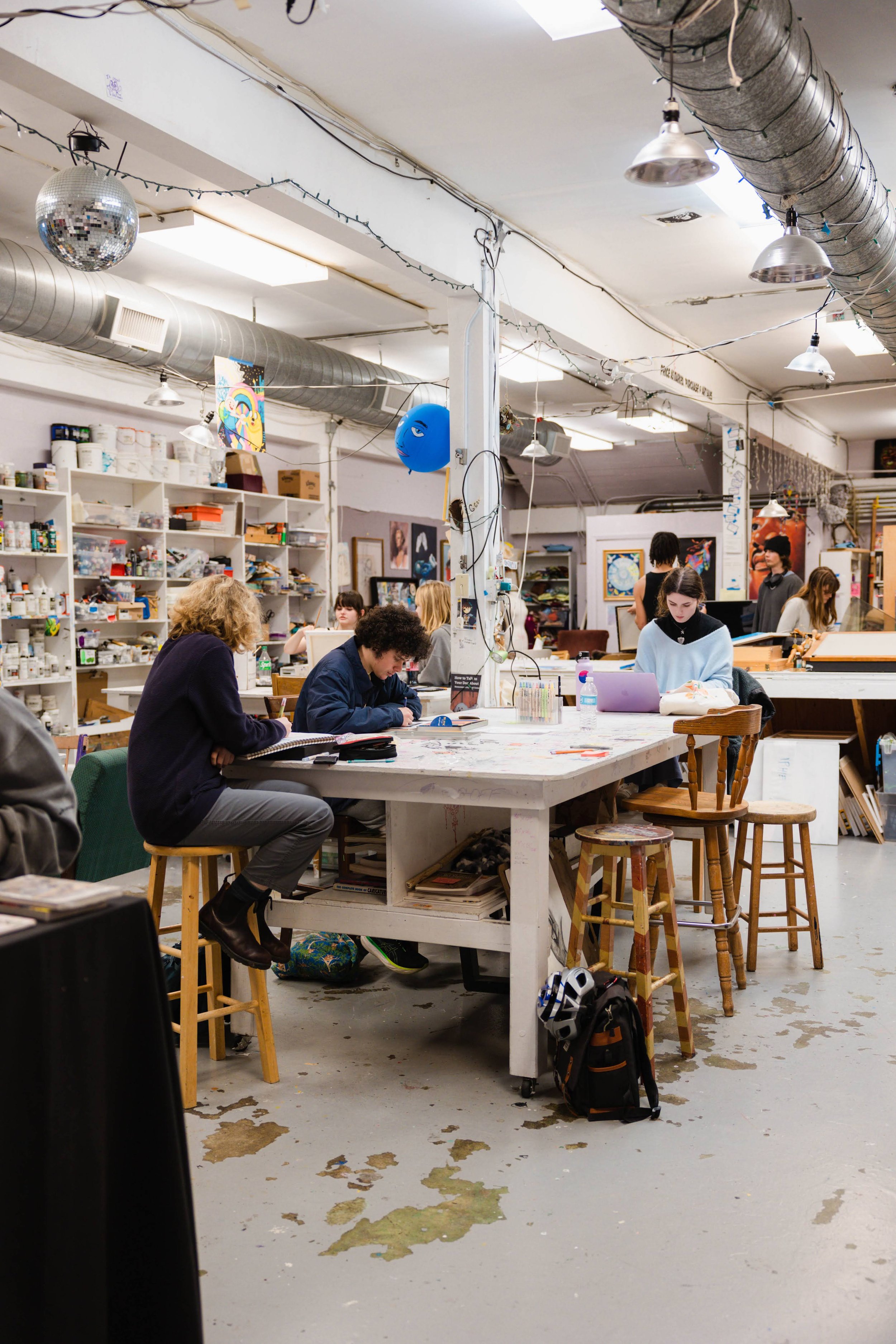 main studio wide - subjects' heads in the center