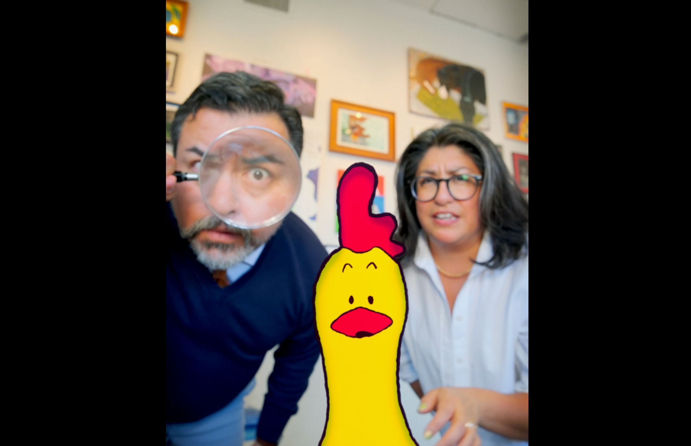 A message from our directors… and our rubber chicken.