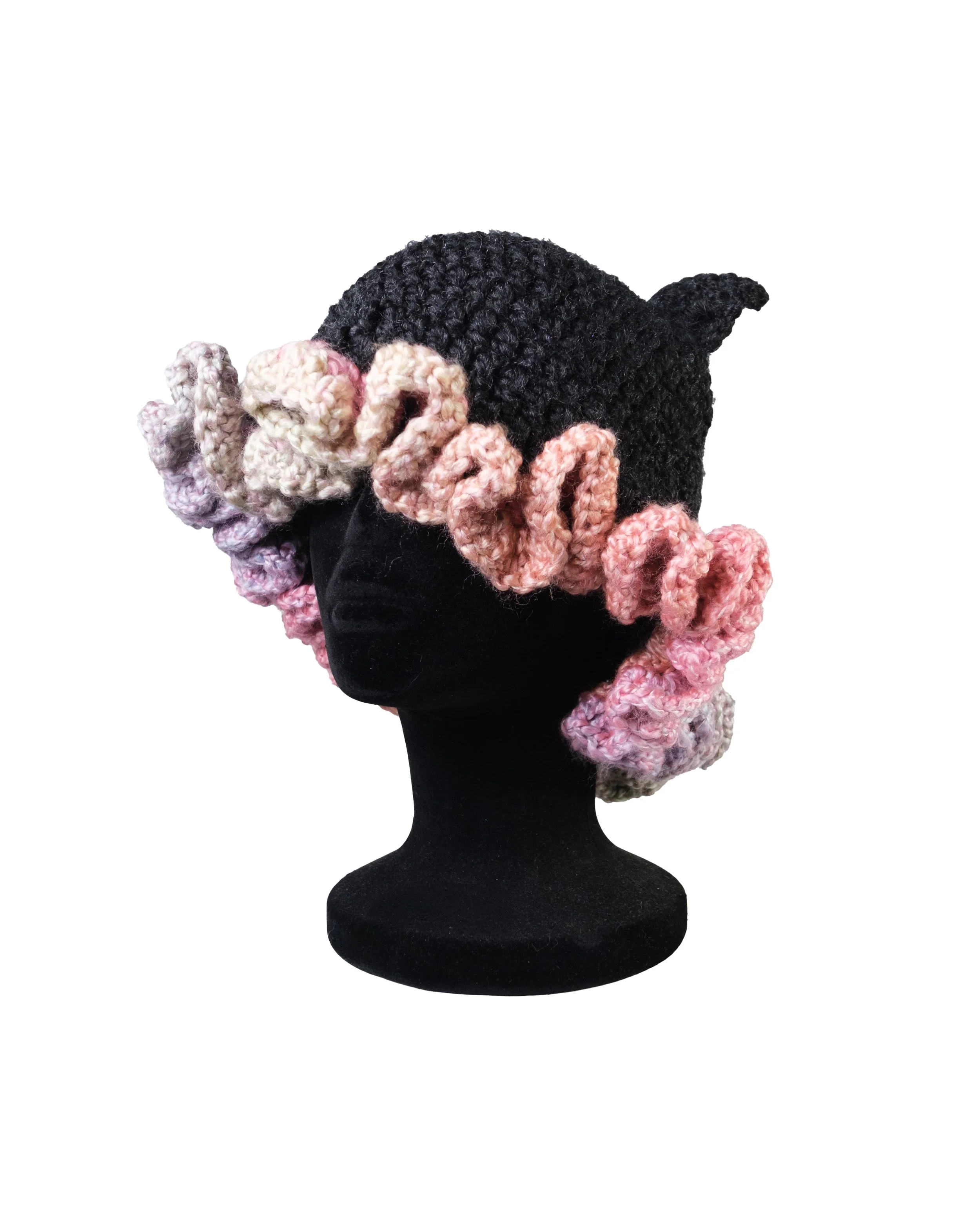 Az Guichet - Hat with rainbow ruffle.jpeg