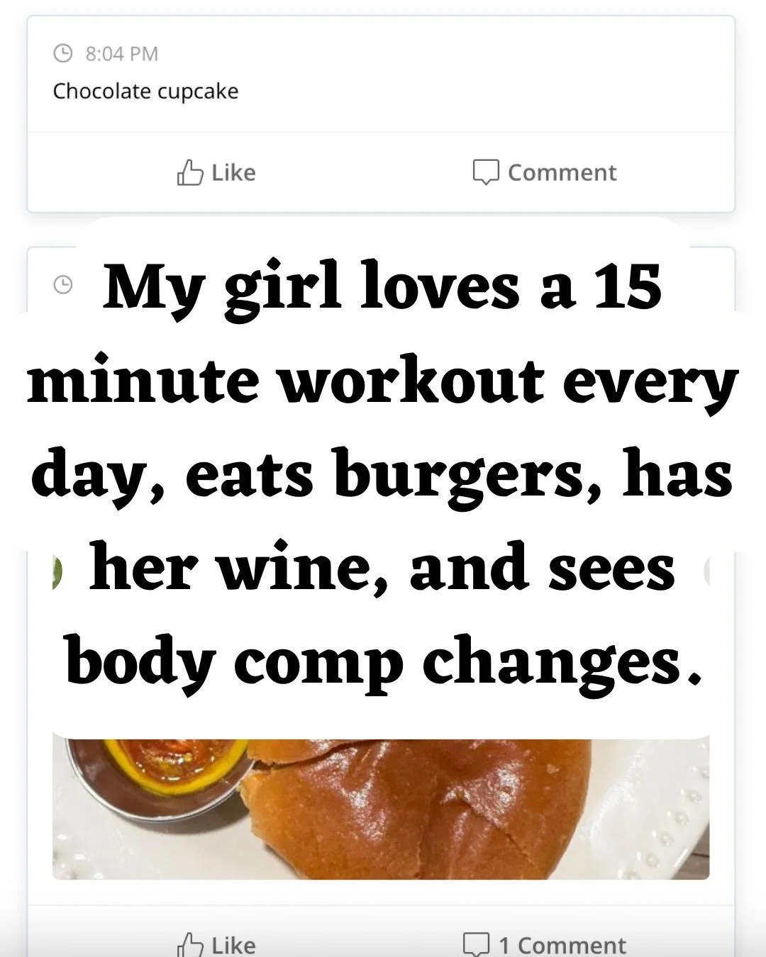 It&rsquo;s time I start showing my clients some love ❤️
Because they truly are like all of us.  I don&rsquo;t work with elite athletes going to the big leagues, body builder moms looking to compete, or some sort of social media wellness influencer.

