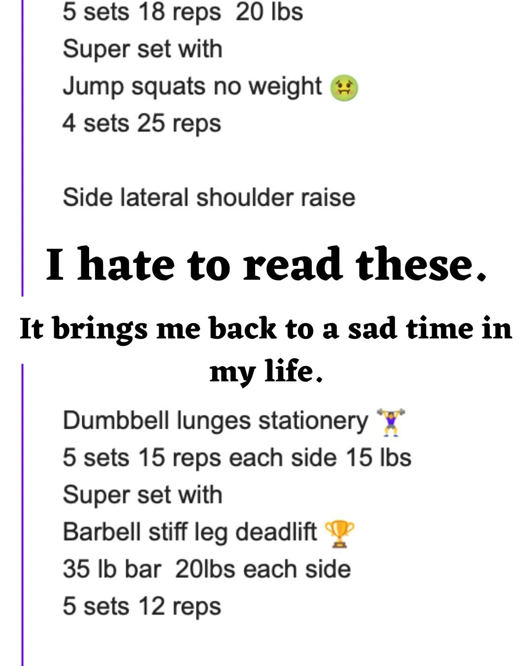 Life&rsquo;s rough when you don&rsquo;t think about what you&rsquo;re actually thinking.

What rules do you have about food?
What requirements do you need to meet for exercise?
What systems do you have to measure progress, rather than the mirror alon