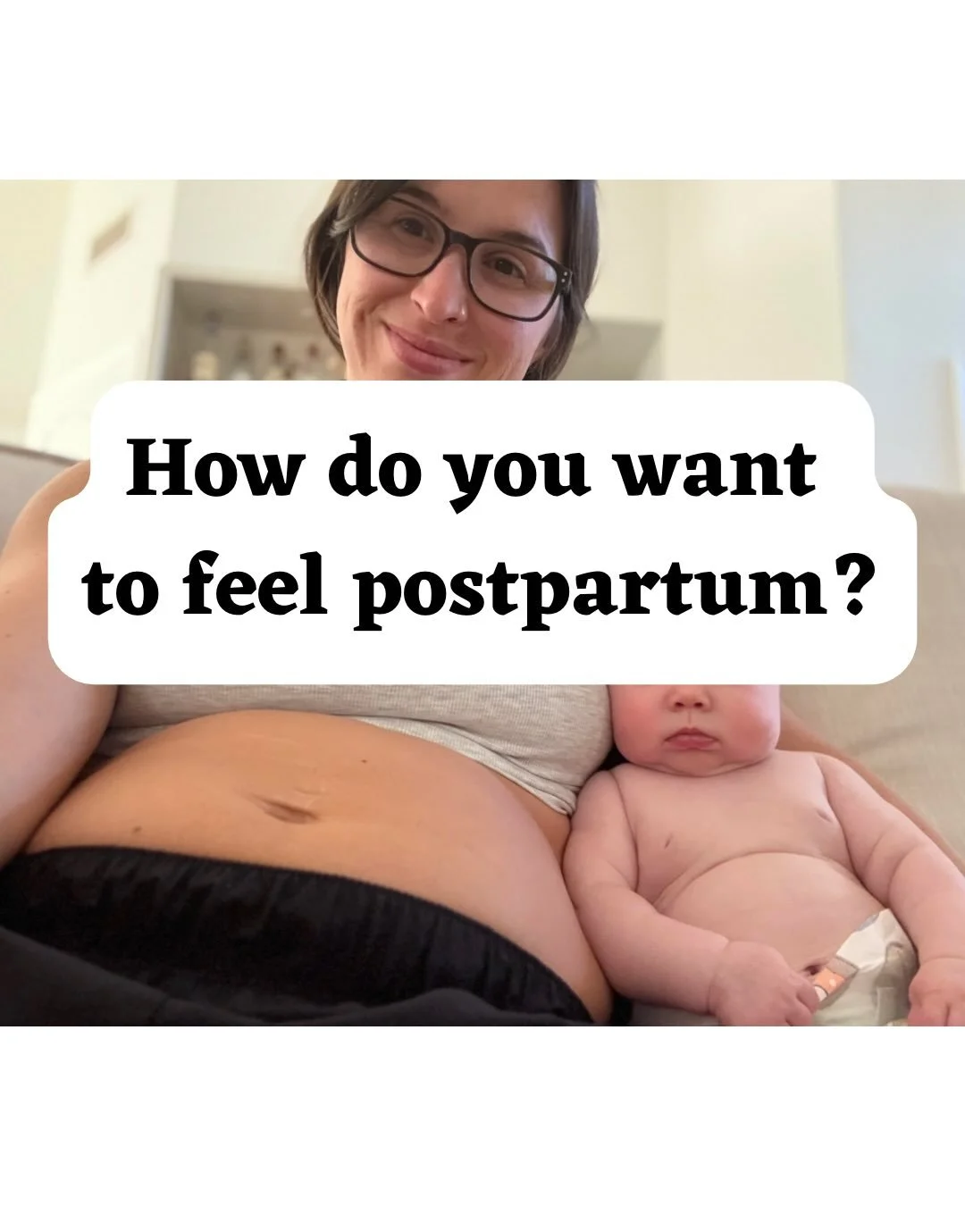 I&rsquo;m a big believer that those thoughts you&rsquo;re having postpartum&hellip;

Yeah, they were probably there before the baby.
The discomfort with your body.
The need to constantly be moving because resting is lazy.
The frustration when things 