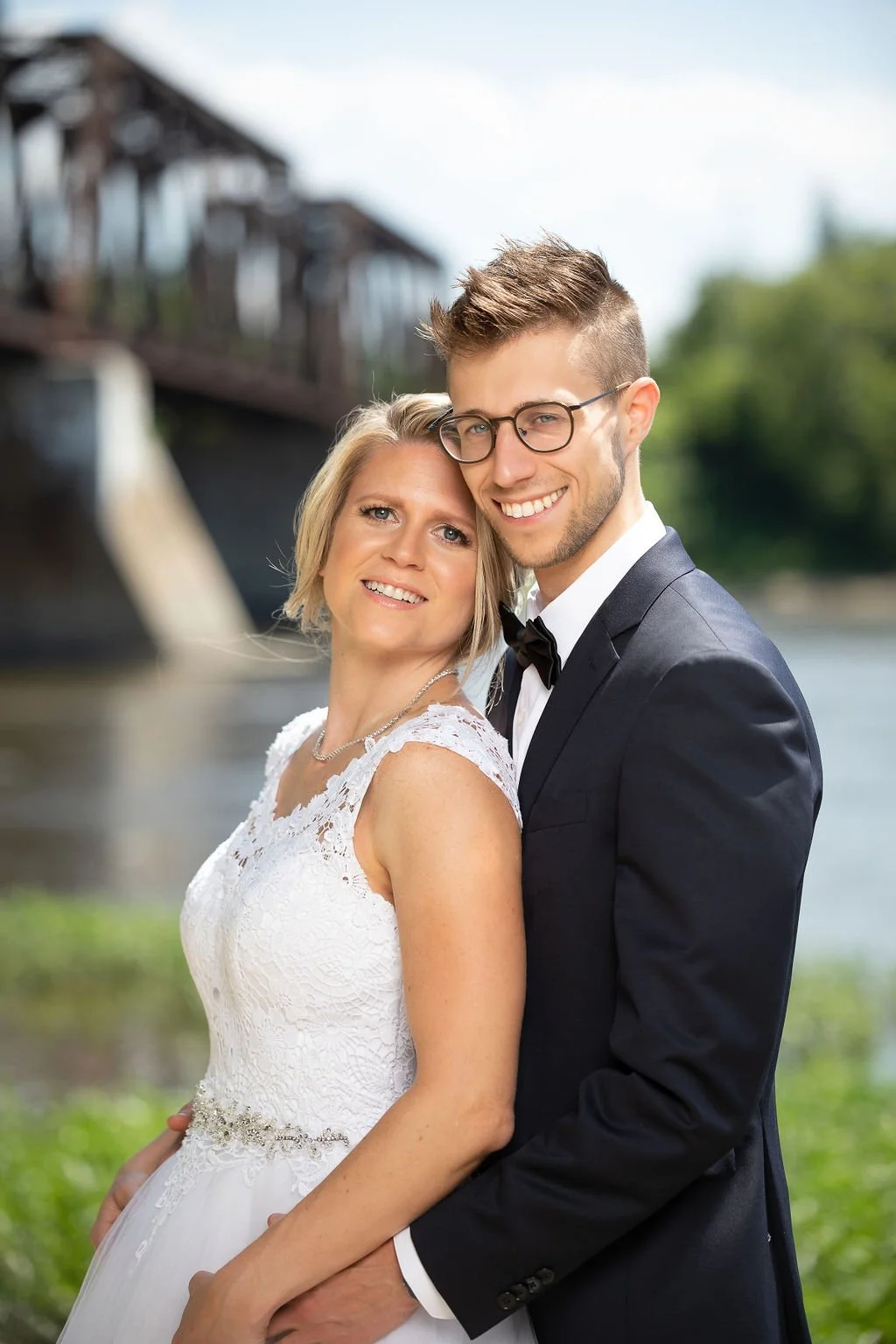 Wedding photography in Montreal, of a couple on their wedding day